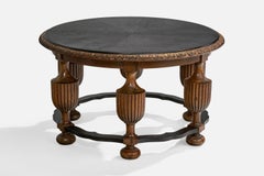 Swedish Designer, Side Table, Oak, Sweden, 1930s