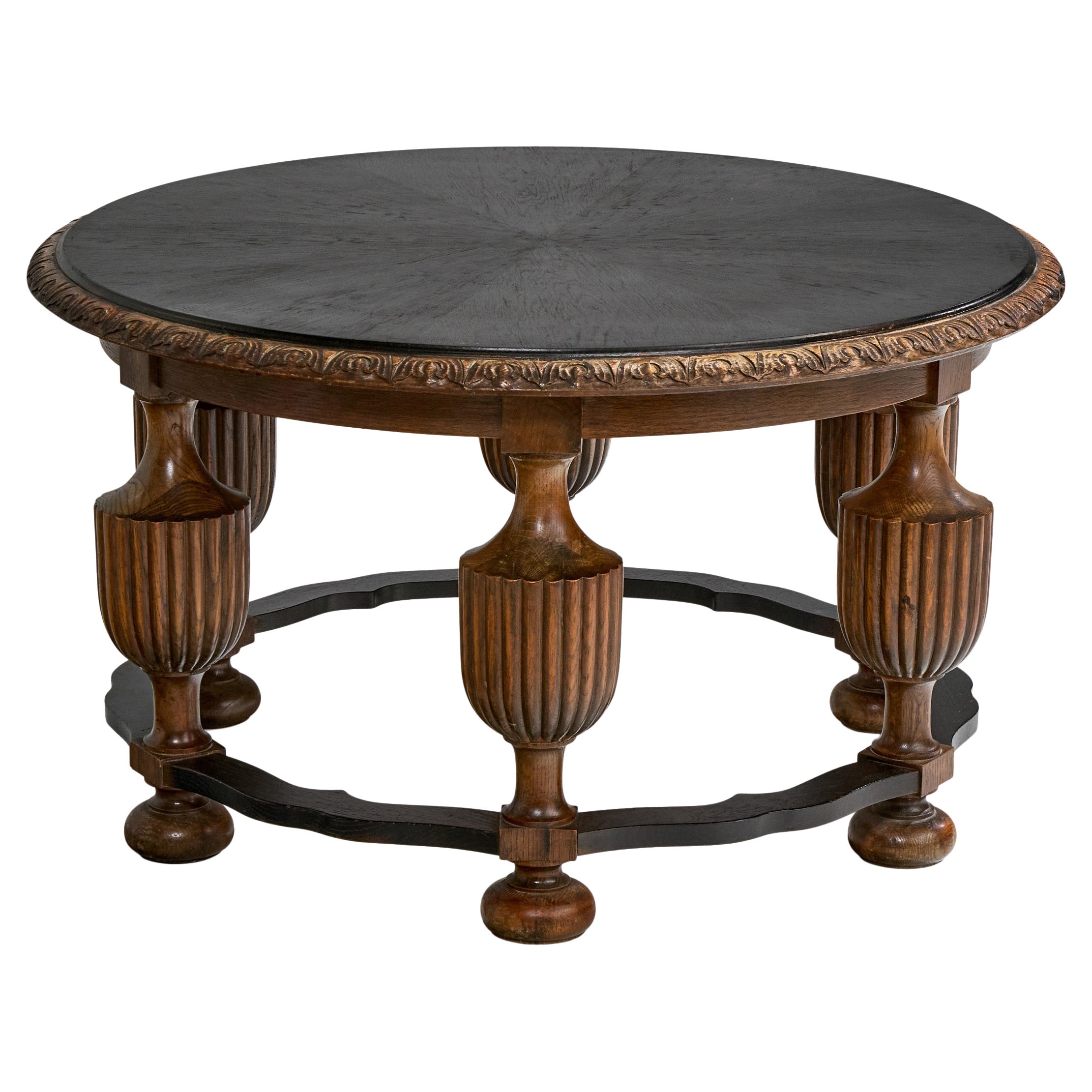 Swedish Designer, Side Table, Oak, Sweden, 1930s