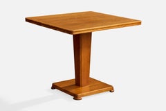 Swedish Designer, Side Table, Oak, Sweden, 1940s