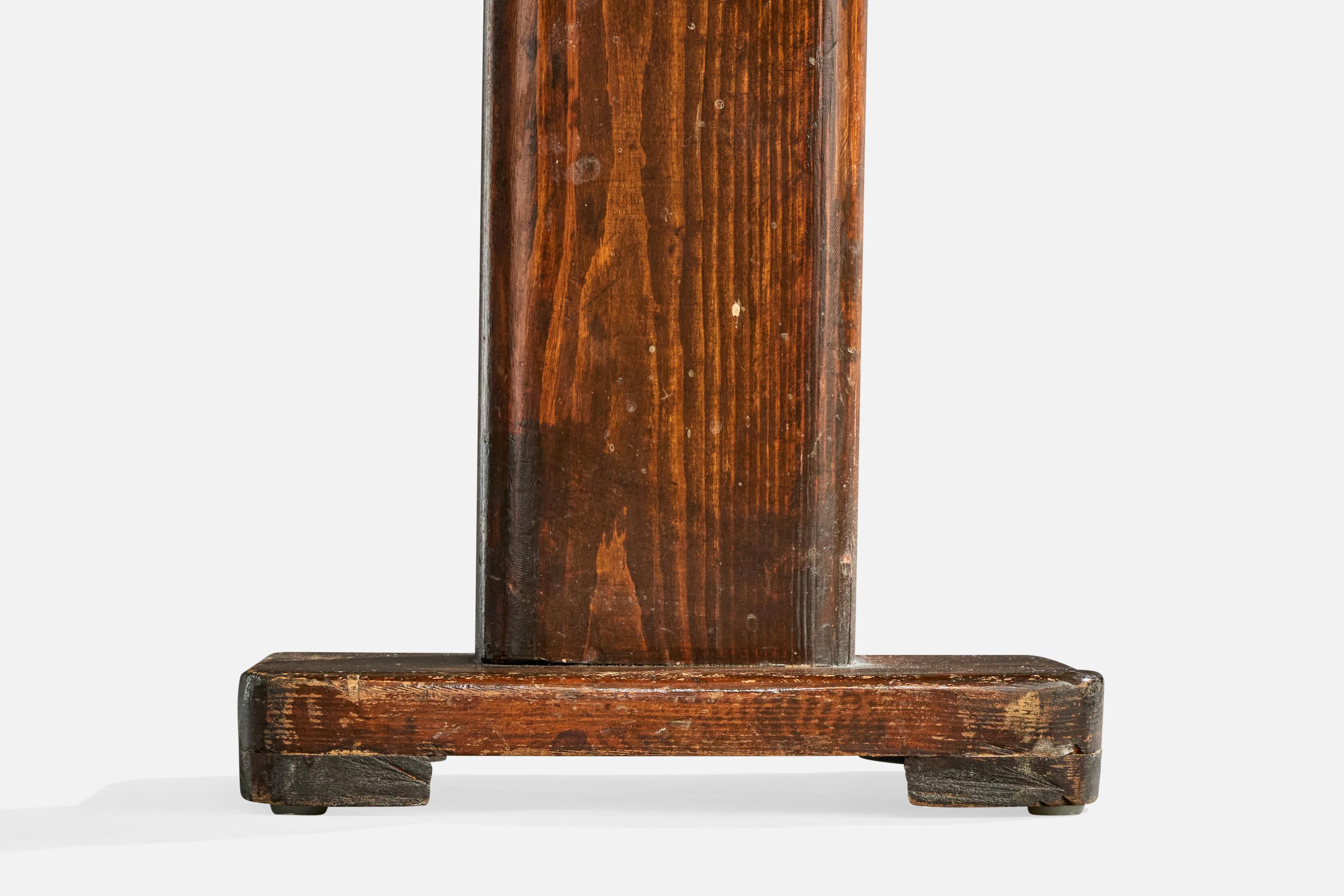 Swedish Designer, Side Table, Pine, Sweden, 1920s For Sale 5