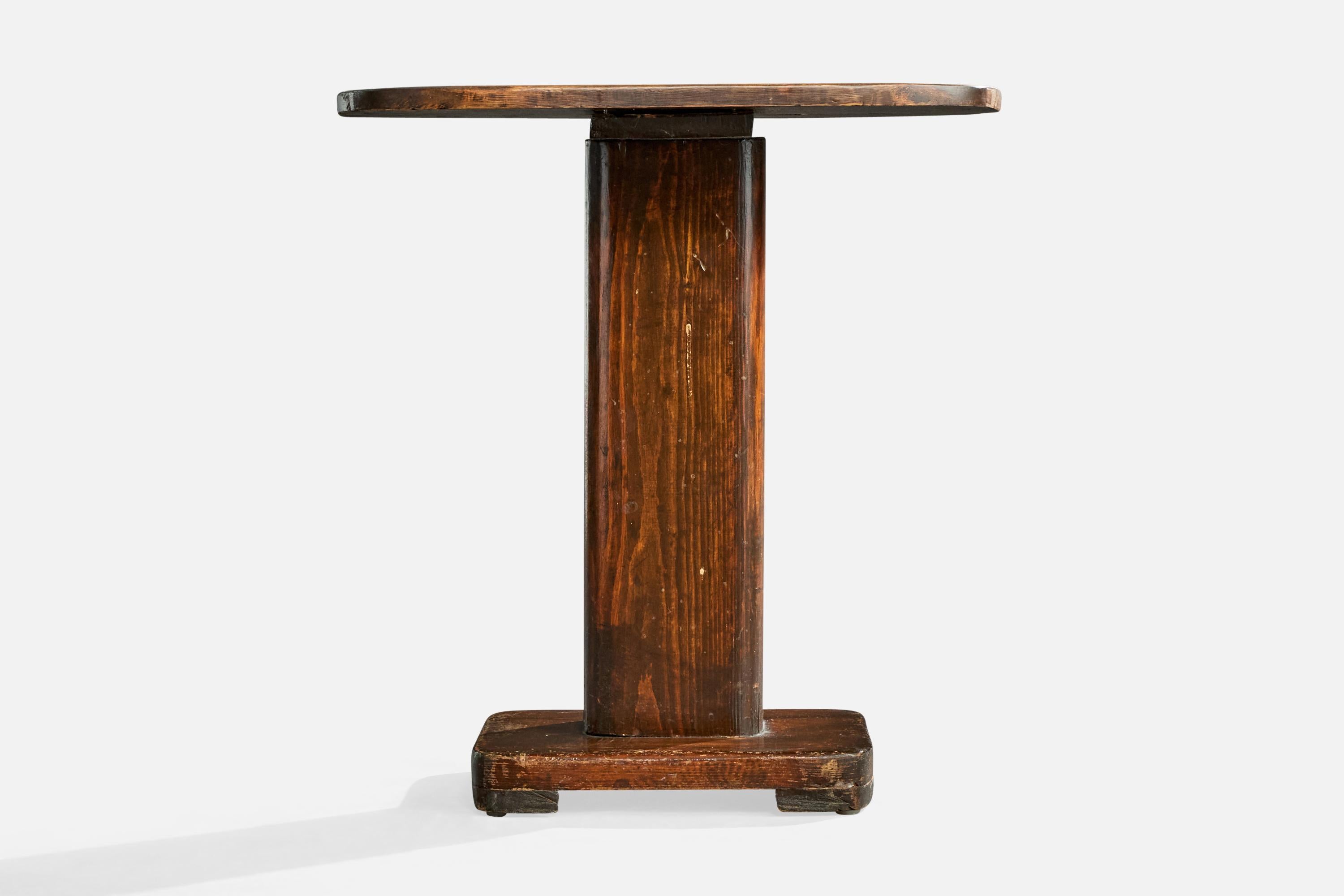 Early 20th Century Swedish Designer, Side Table, Pine, Sweden, 1920s For Sale