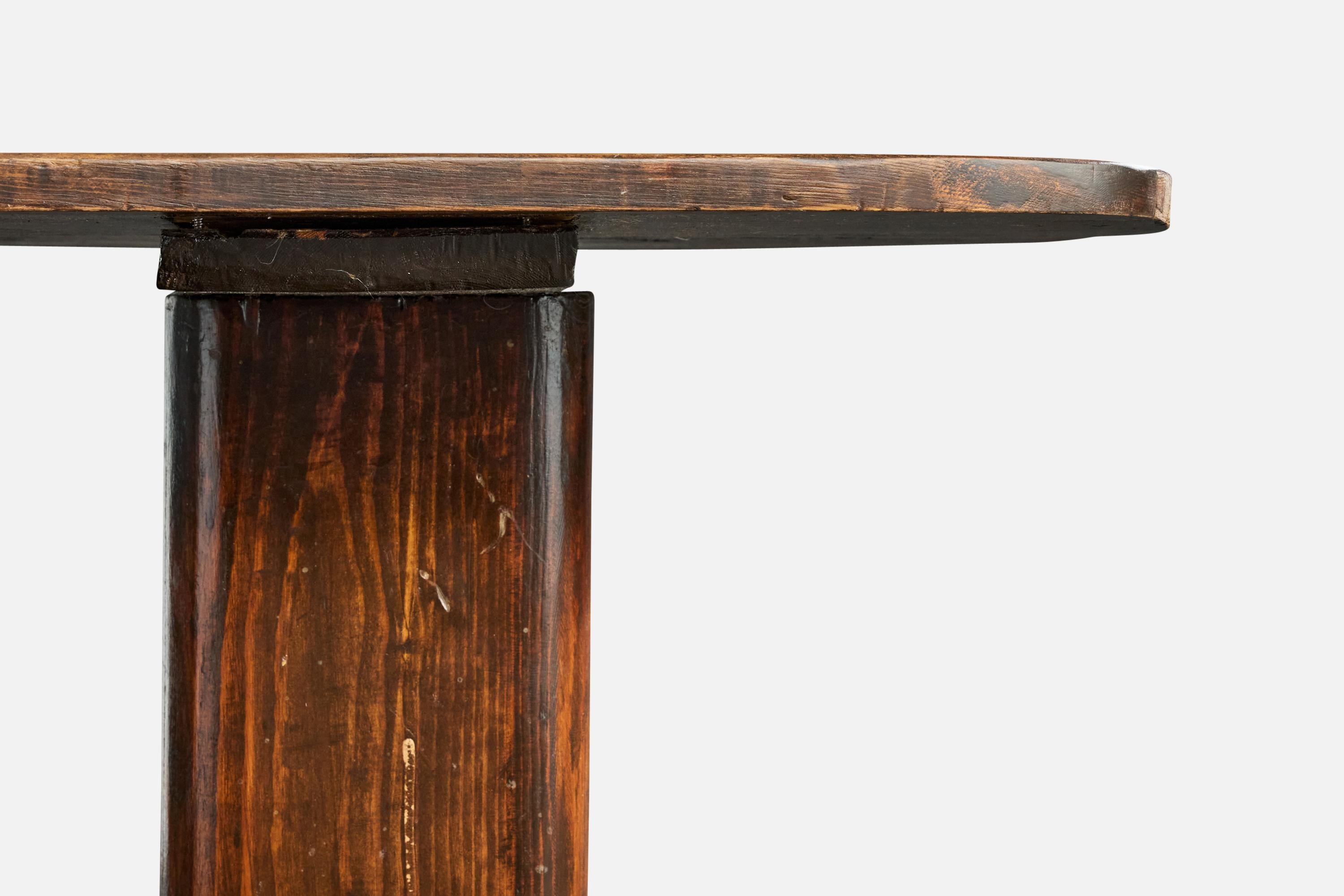 Swedish Designer, Side Table, Pine, Sweden, 1920s For Sale 1
