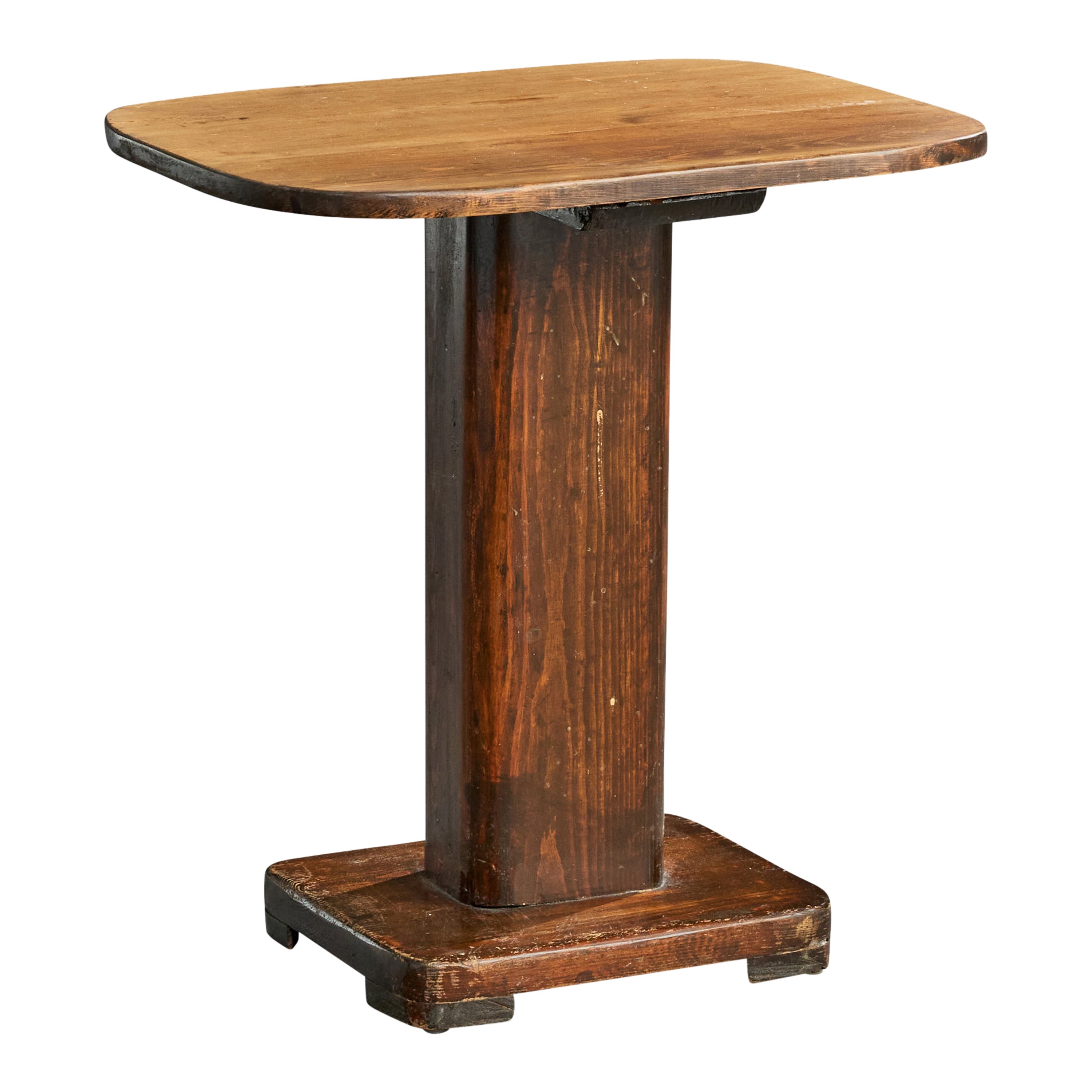 Swedish Designer, Side Table, Pine, Sweden, 1920s