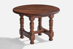 Diseñador sueco, Mesa auxiliar, Pino, Suecia, Años 1930