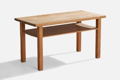 Tavolino di design svedese, Pino, Svezia, anni '1940