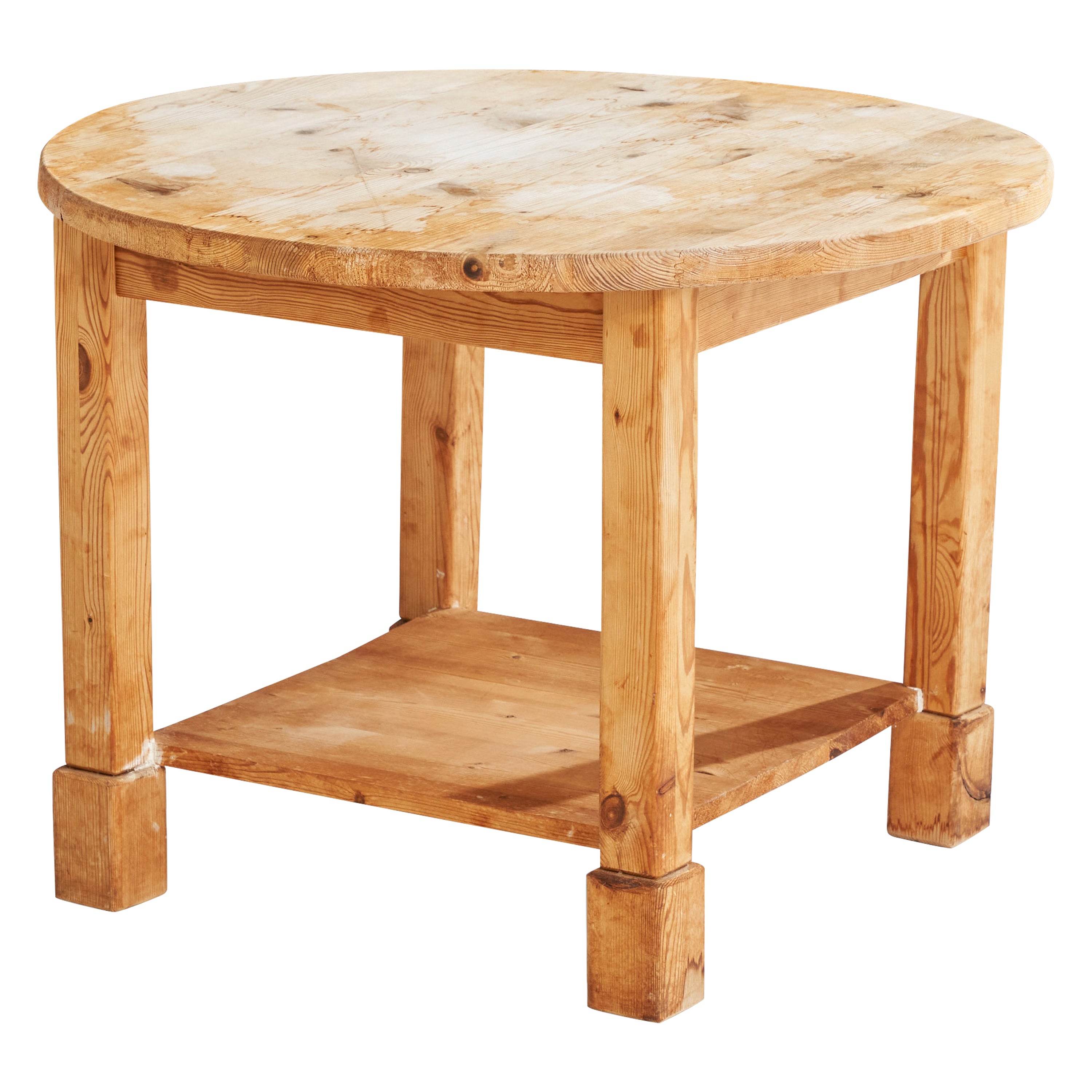 Swedish Designer, Side Table, Pine, Sweden, 1940s