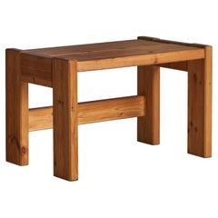 Swedish Designer, Side Table, Pine, Sweden, 1970s