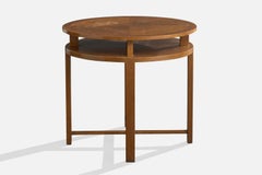 Swedish Designer, Side Table, Wood, Sweden, 1930s