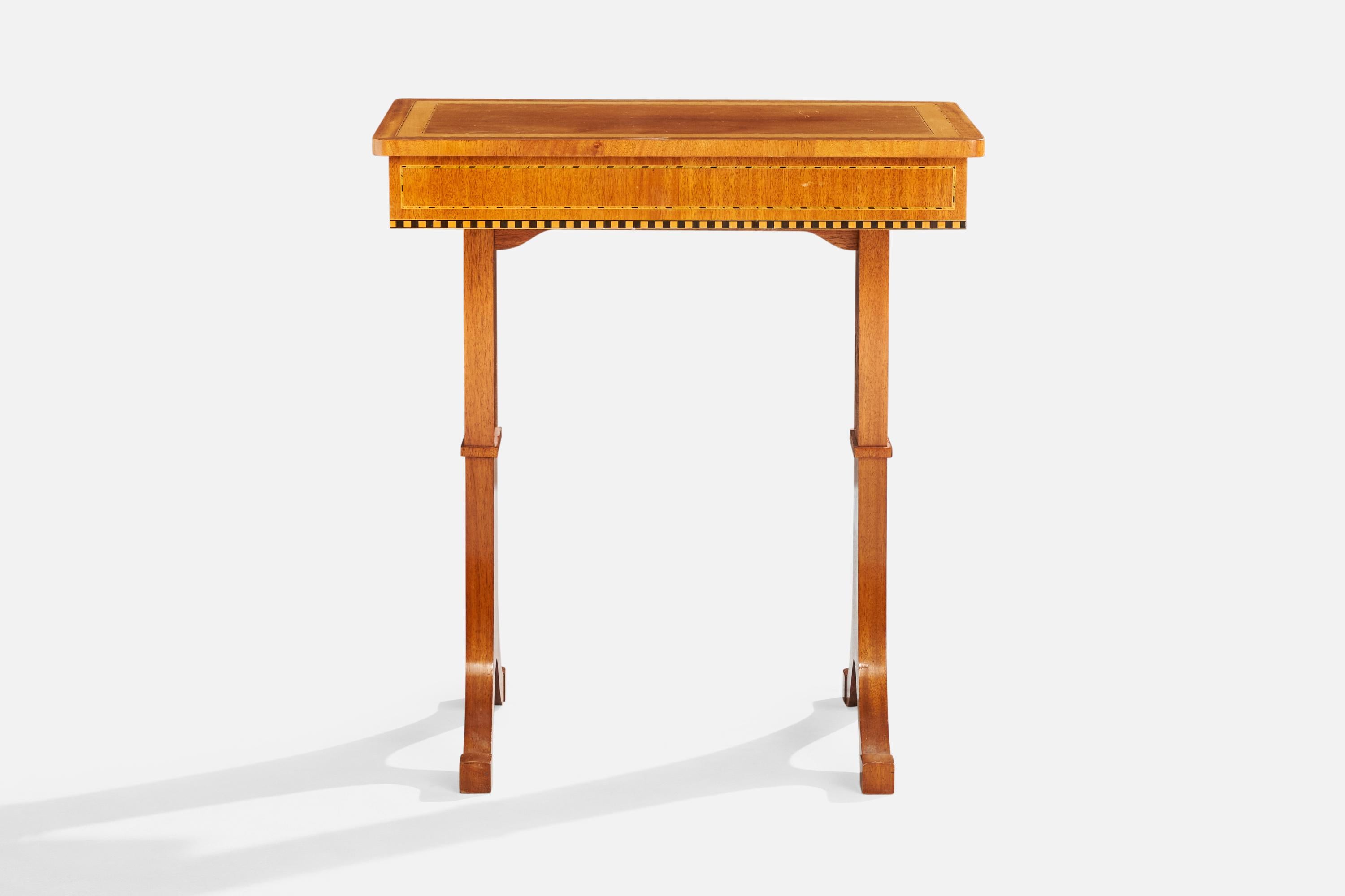 Schwedischer Designer, Beistelltisch, Holz, Schweden, 1930er Jahre (Skandinavische Moderne) im Angebot