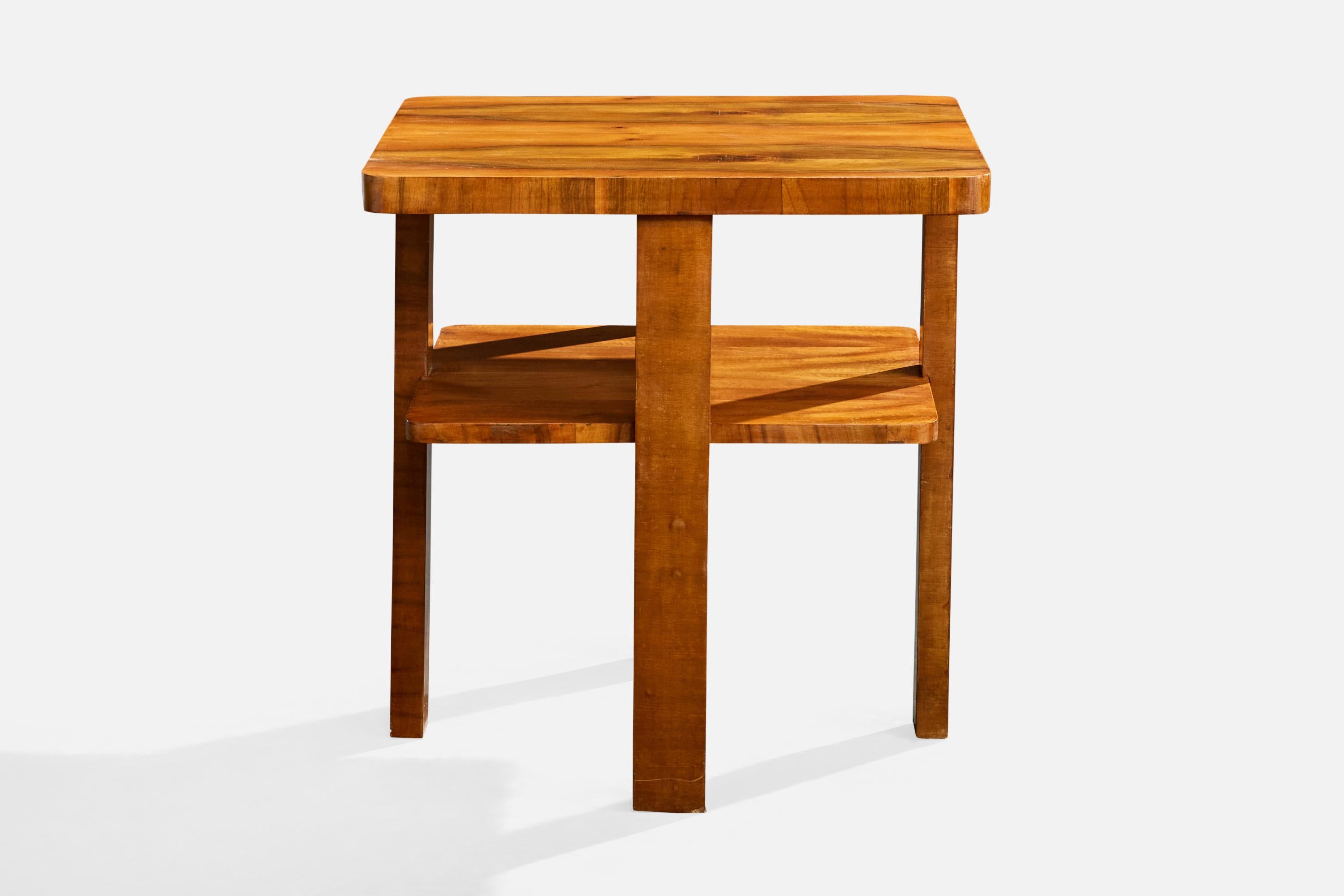 Scandinave moderne Swedish Designer, Side Table, Wood, Sweden, 1930s en vente