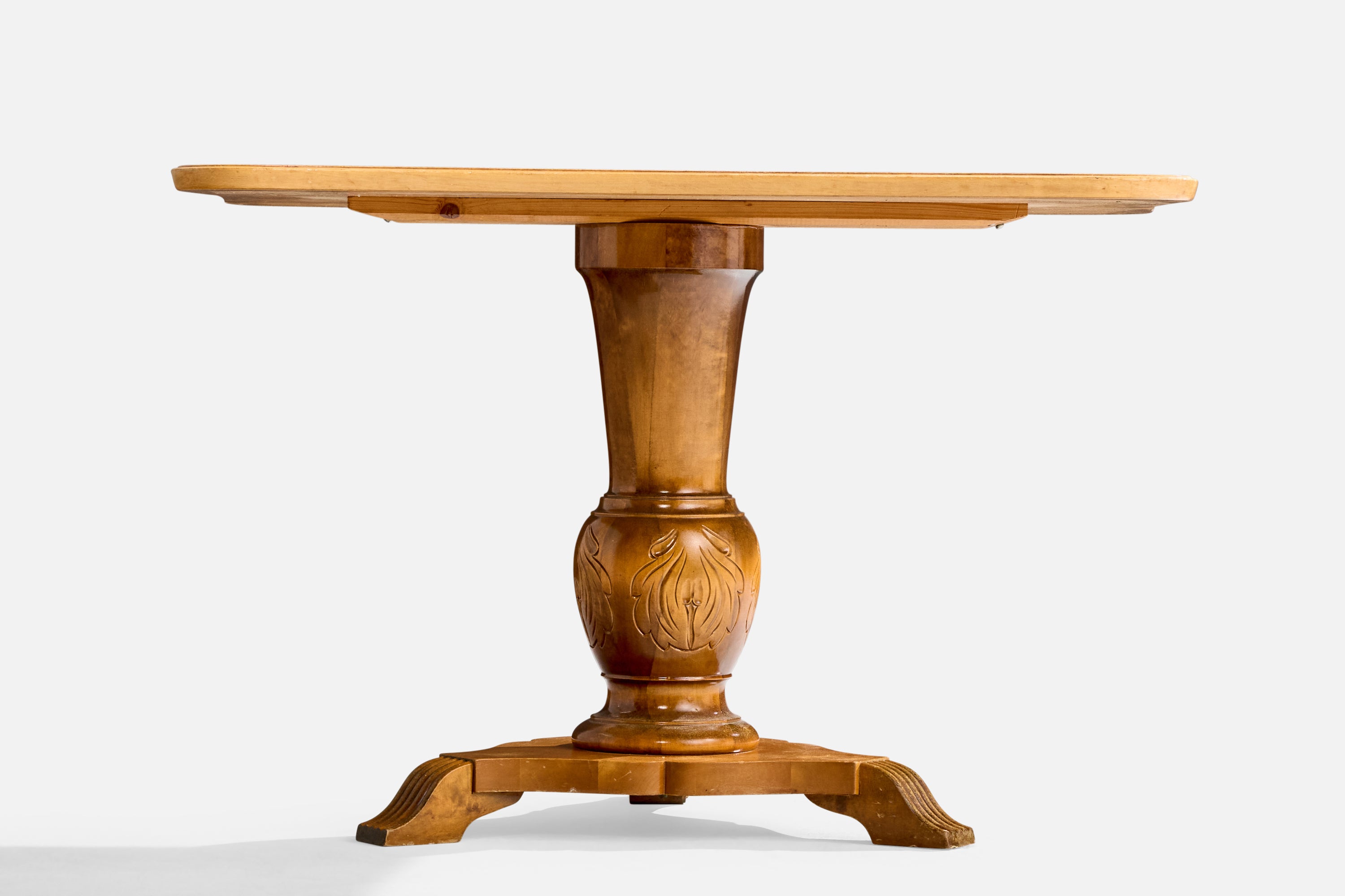 Swedish Designer, Side Table, Wood, Sweden, 1930s In Good Condition For Sale In High Point, NC