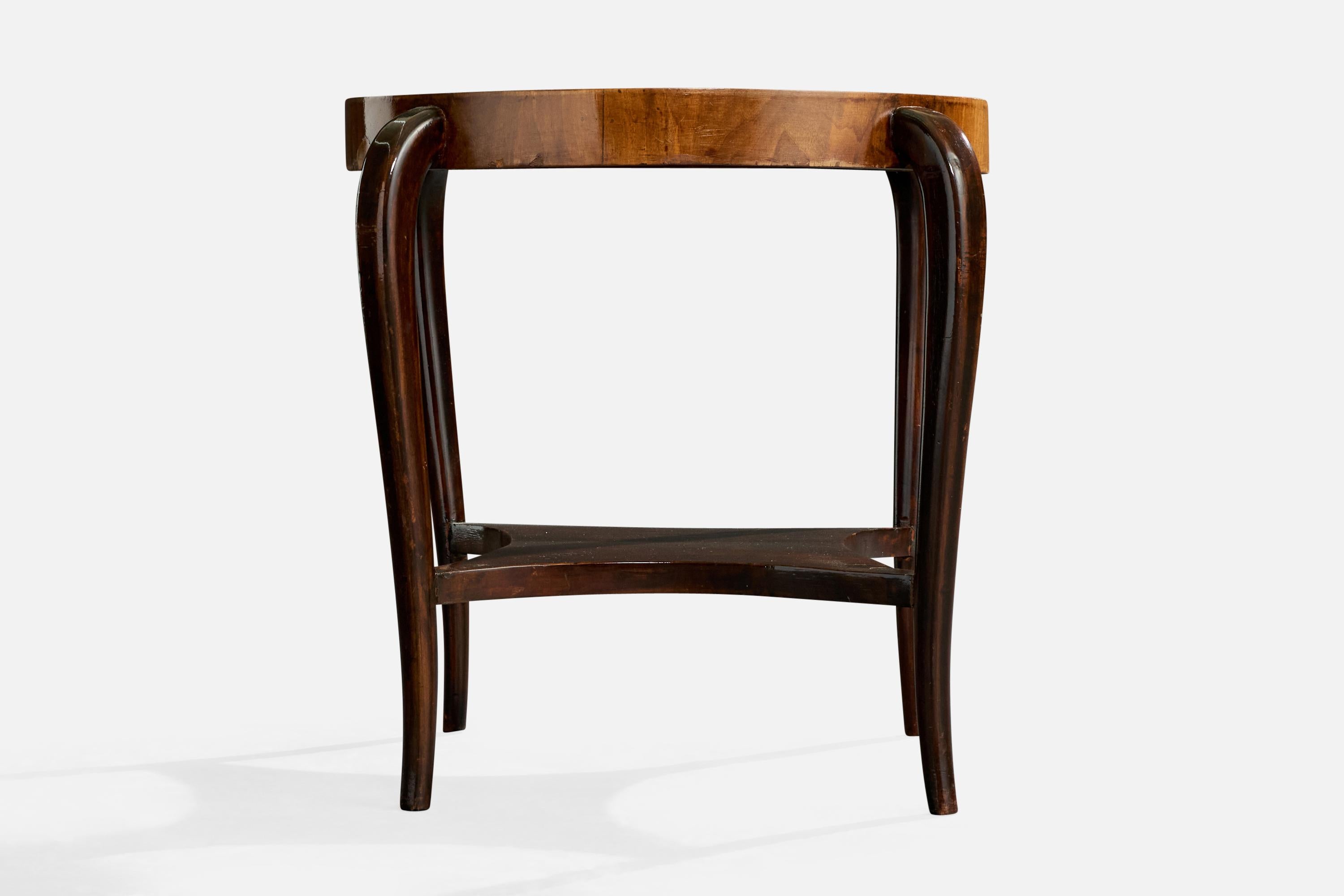 italien Italian Designer, Side Table, Wood, Sweden, 1930s en vente