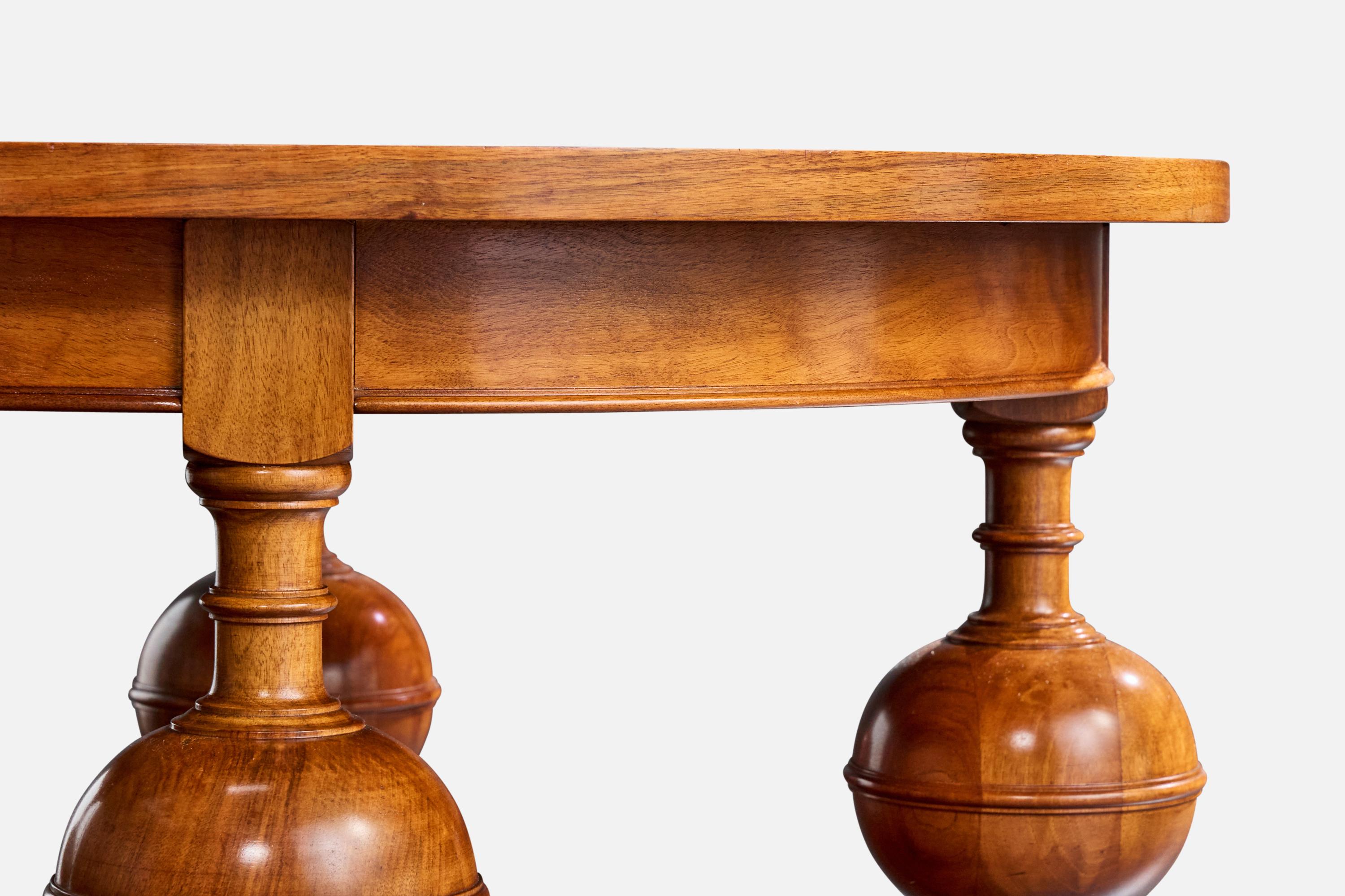Mid-20th Century Swedish Designer, Side Table, Wood, Sweden, 1930s For Sale