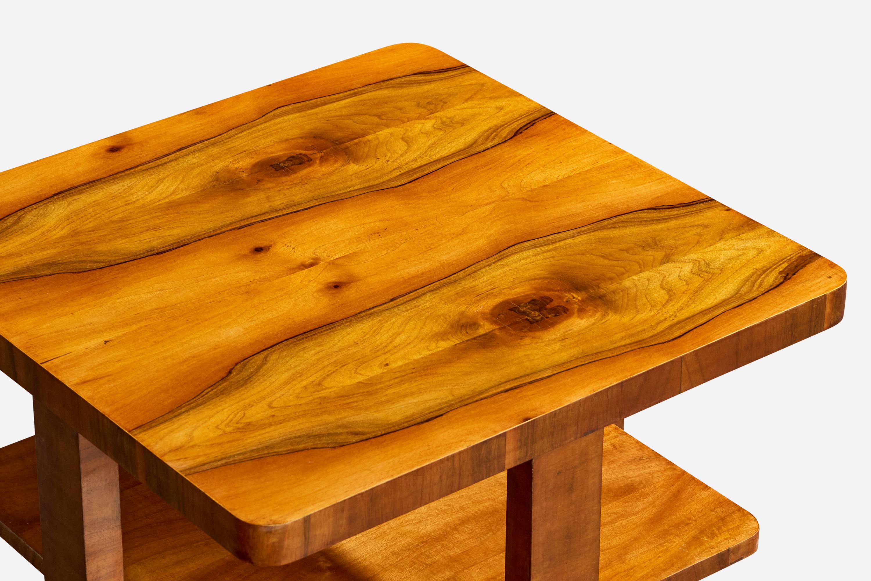 Milieu du XXe siècle Swedish Designer, Side Table, Wood, Sweden, 1930s en vente