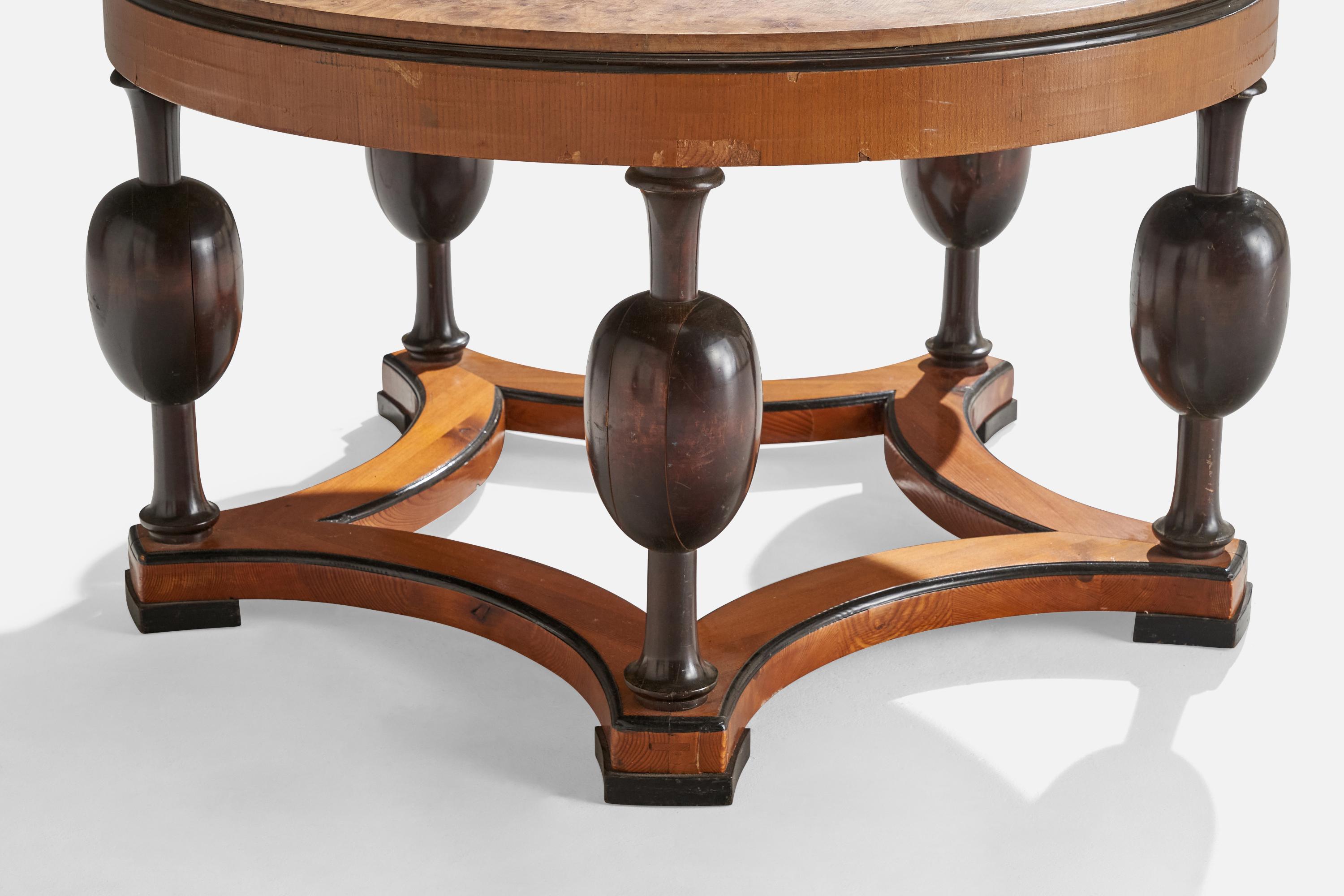 Schwedischer Designer, Beistelltisch, Holz, Schweden, 1930er Jahre im Angebot 2
