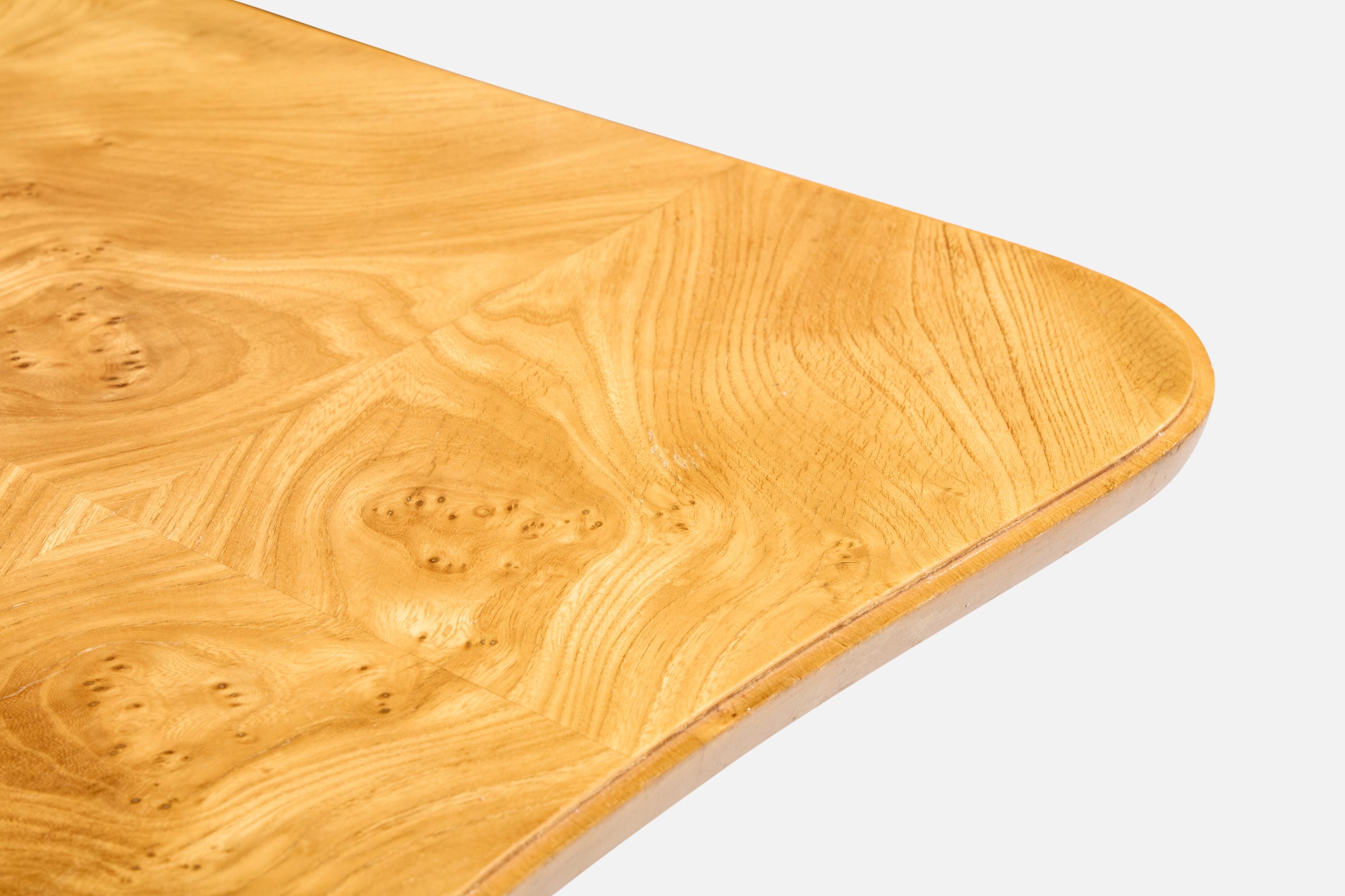 Swedish Designer, Side Table, Wood, Sweden, 1930s For Sale 2