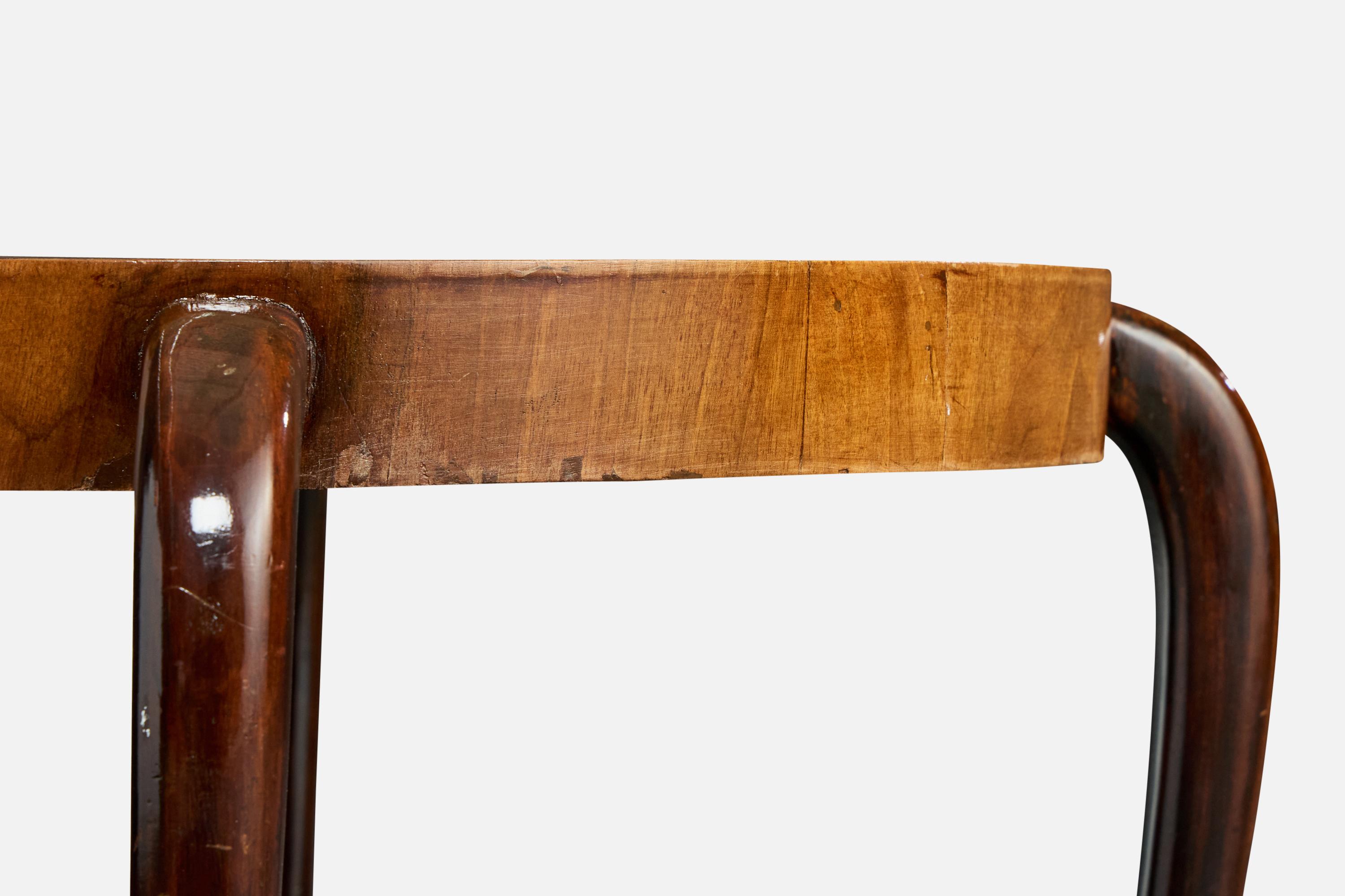 Bois Italian Designer, Side Table, Wood, Sweden, 1930s en vente