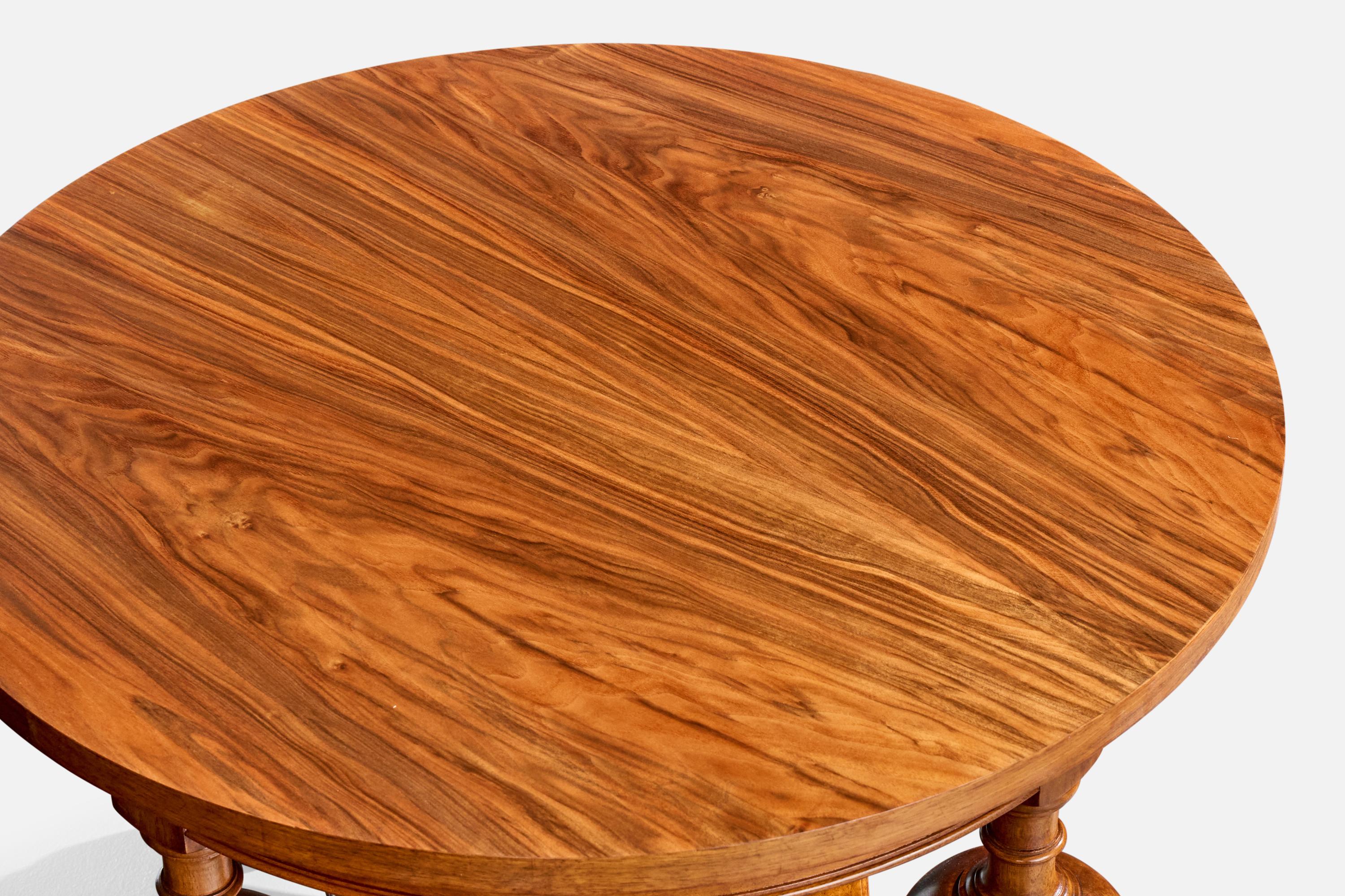 Swedish Designer, Side Table, Wood, Sweden, 1930s For Sale 3