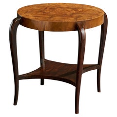 Italian Designer, Side Table, Wood, Sweden, 1930s
