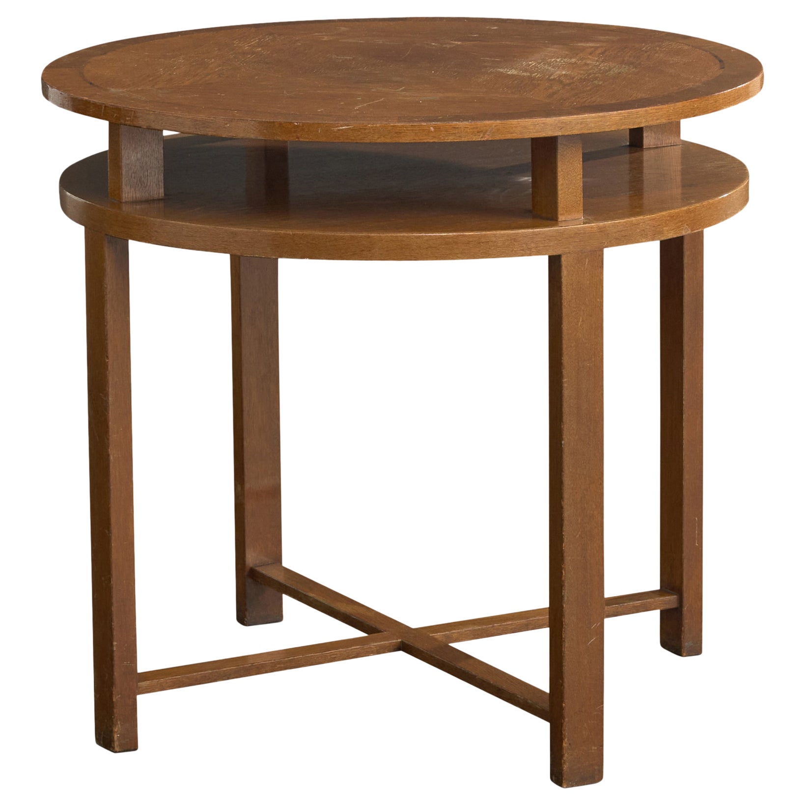 Swedish Designer, Side Table, Wood, Sweden, 1930s