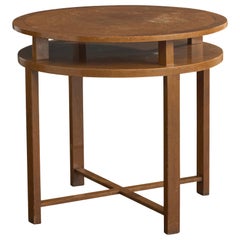 Swedish Designer, Side Table, Wood, Sweden, 1930s