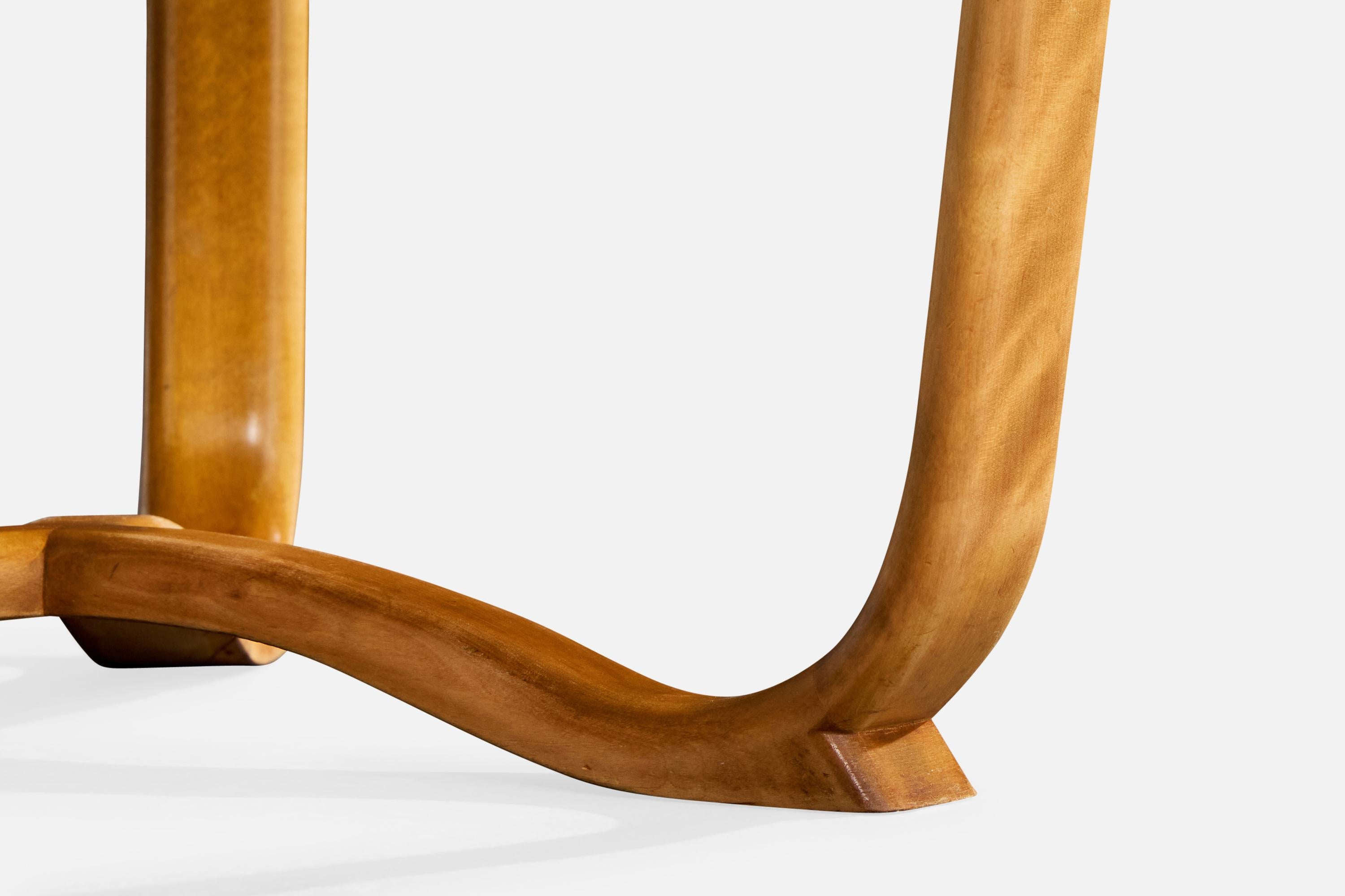 Swedish Designer, Side Table, Wood, Sweden, 1940s en vente 3