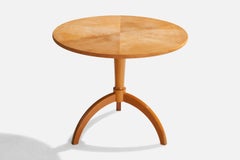Swedish Designer, Side Table, Wood, Sweden, 1940s