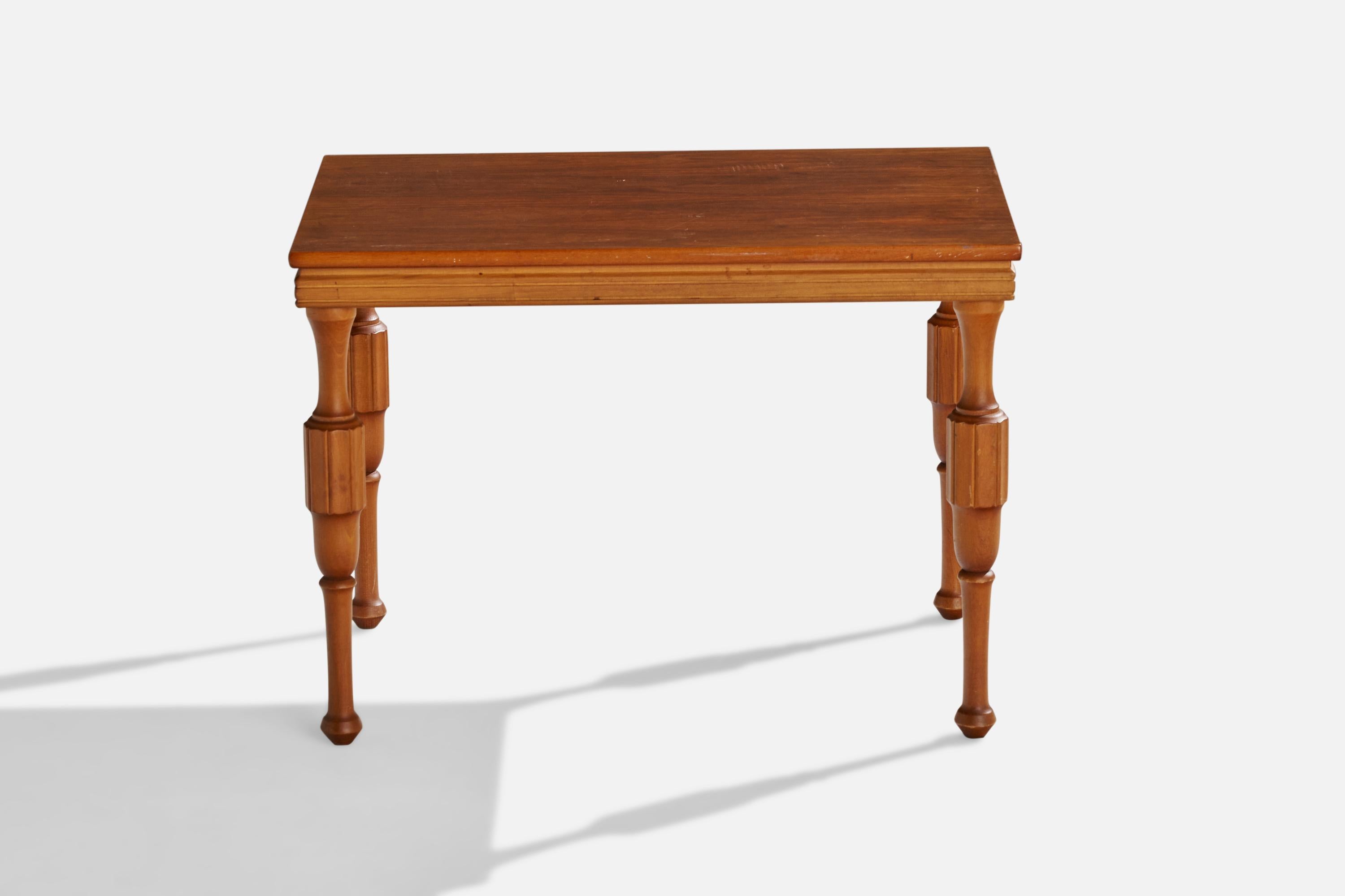 Diseñador sueco, Mesa auxiliar, Madera, Suecia, años 40 Escandinavo moderno en venta
