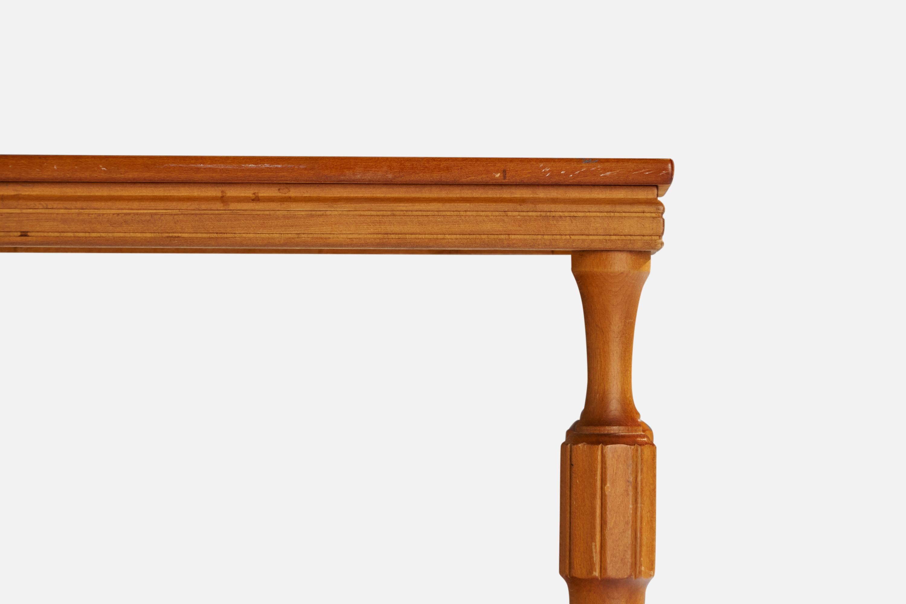 Diseñador sueco, Mesa auxiliar, Madera, Suecia, años 40 en Bueno estado para la venta en High Point, NC
