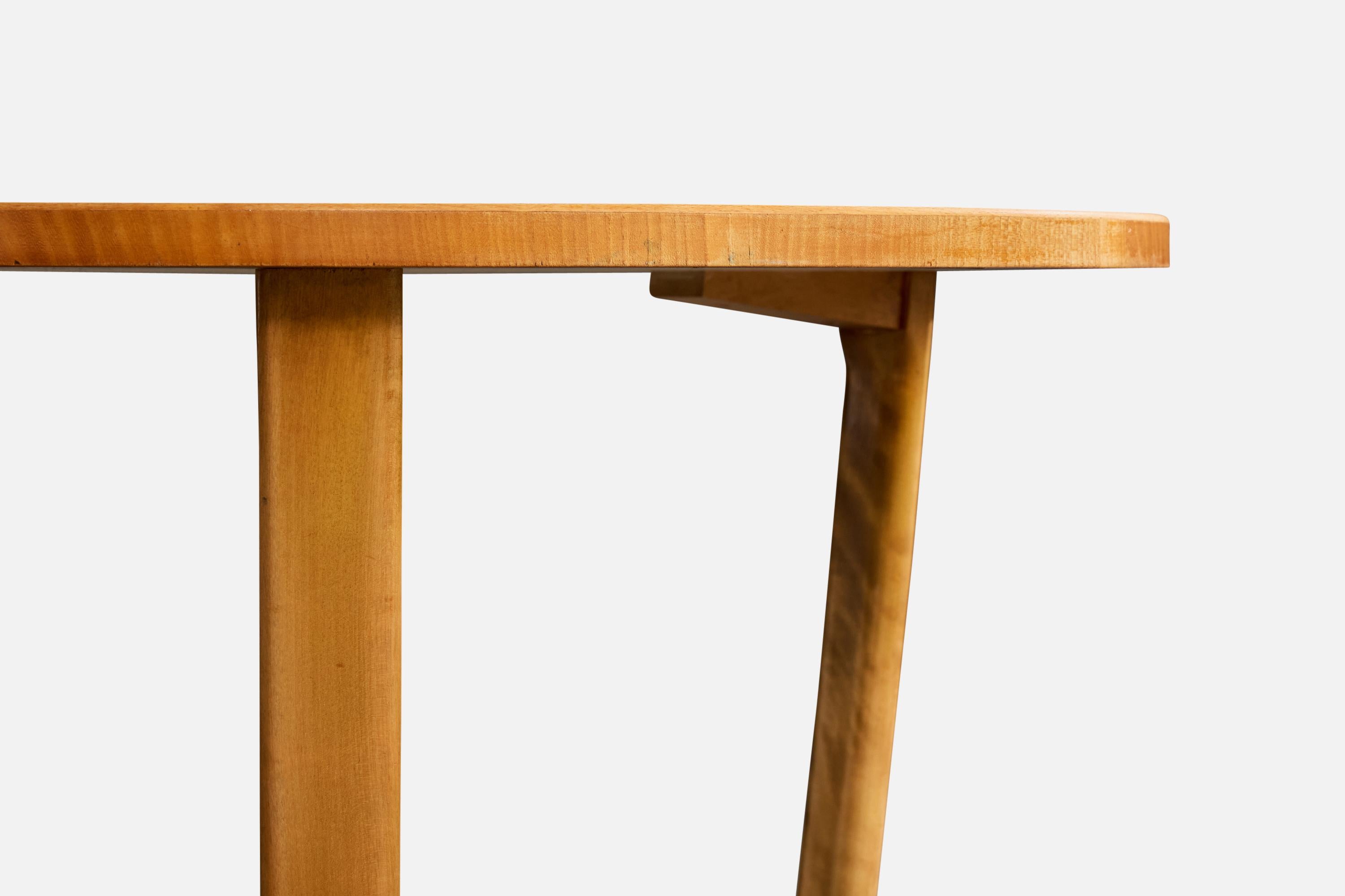 Swedish Designer, Side Table, Wood, Sweden, 1940s Bon état - En vente à High Point, NC