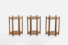 Designer suédois, tables d'appoint, pin, Suède, années 1950