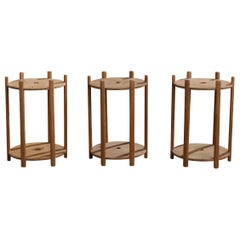 Designer suédois, tables d
appoint, pin, Suède, années 1950