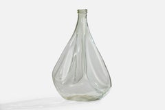 Designer suédois, vase de taille, verre, Suède, années 1940