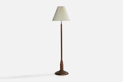 Swedish Designer, Sizeable Floor Lamp, Copper, Paper, Sweden, 1920s