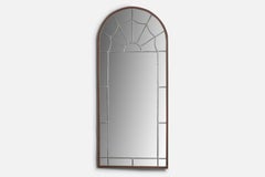 Swedish Designer, Sizeable Wall Mirror, Copper, Pewter, Sweden, 1940s
