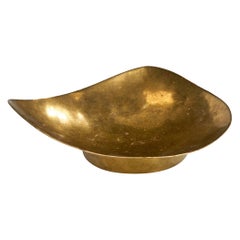 Swedish Designer, Small Dish, Brass, Sweden, 1963