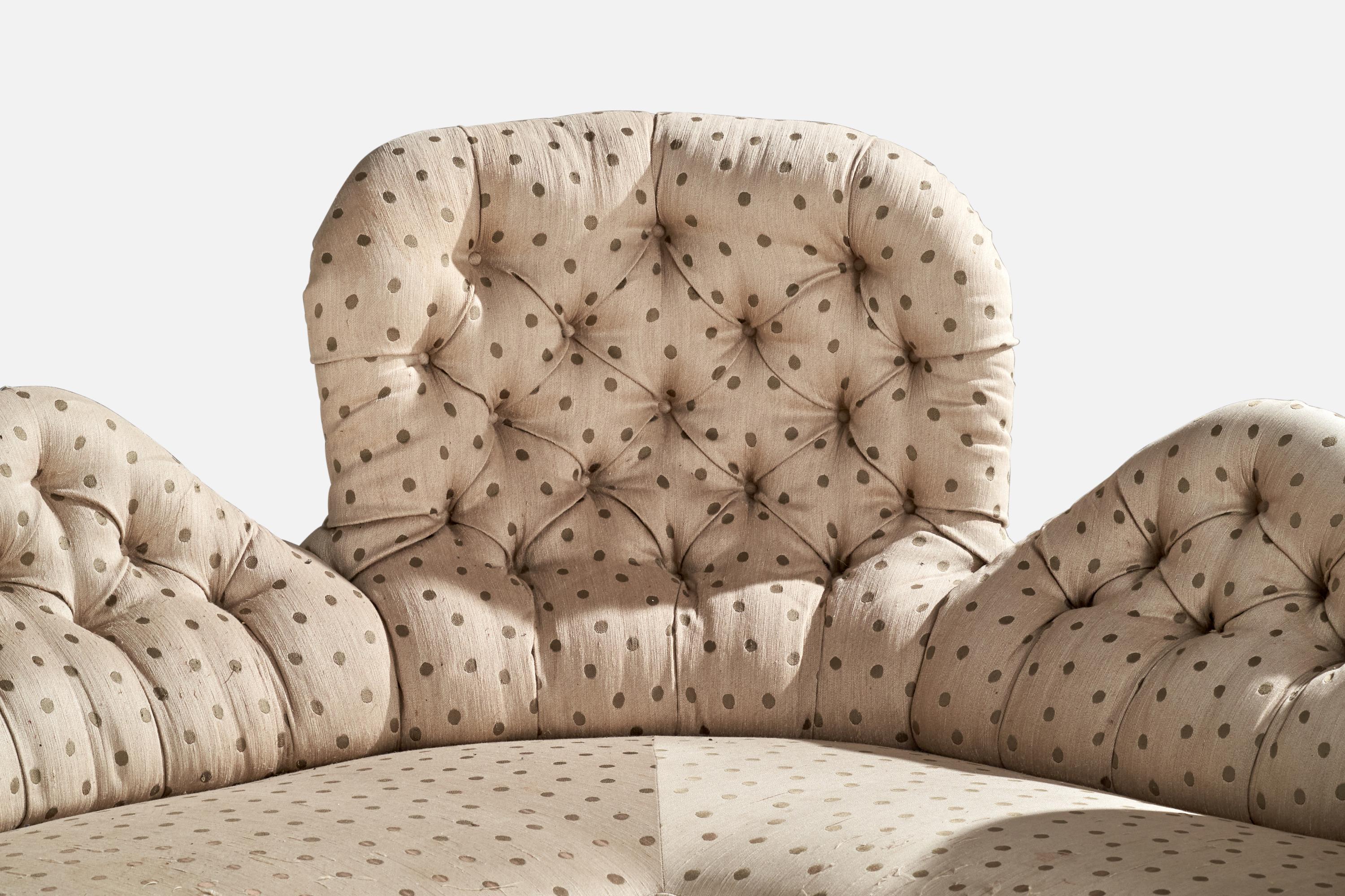 Swedish Designer, Sofa, Birch, Fabric, Sweden, 1900 For Sale 8