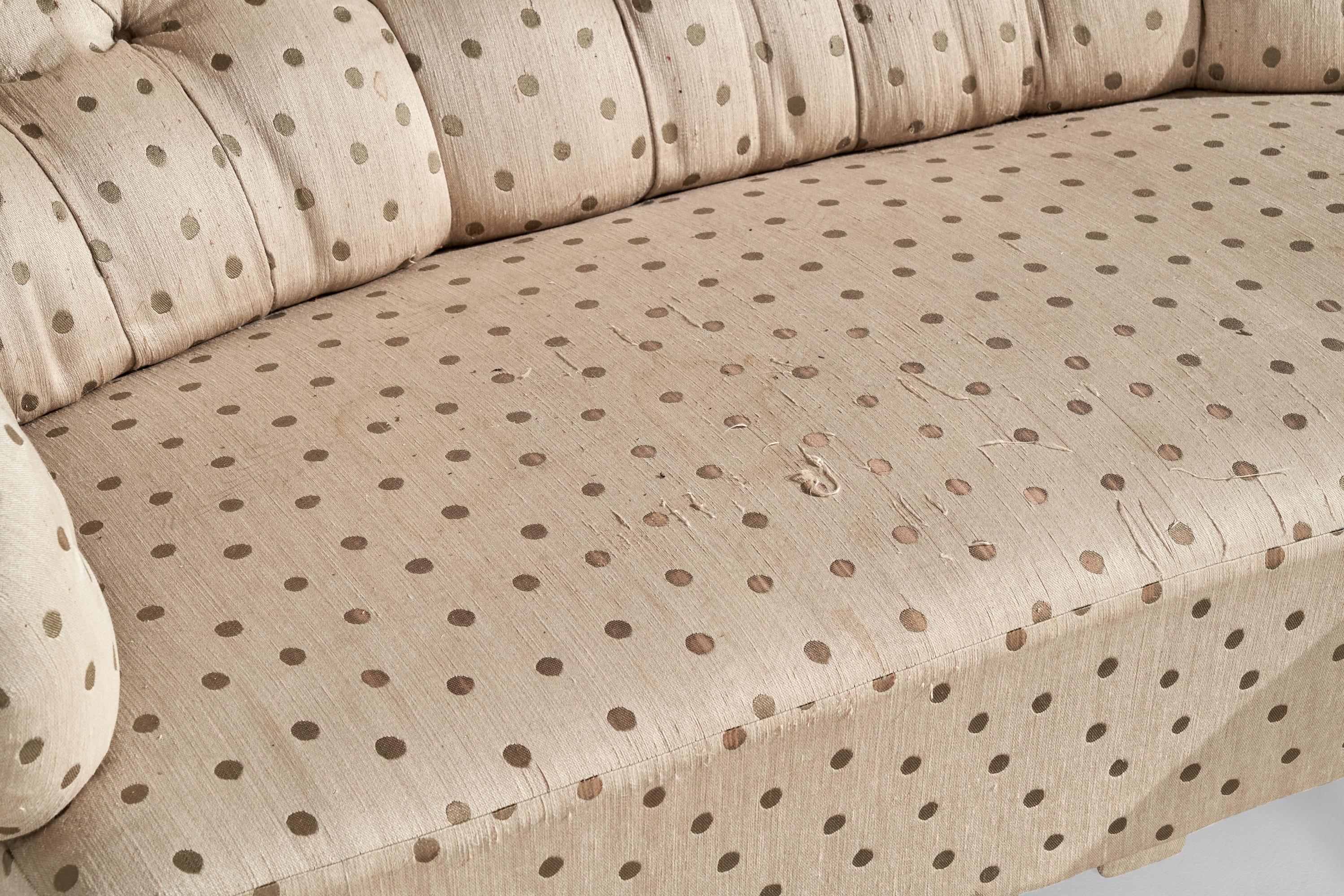 Swedish Designer, Sofa, Birch, Fabric, Sweden, 1900 For Sale 10