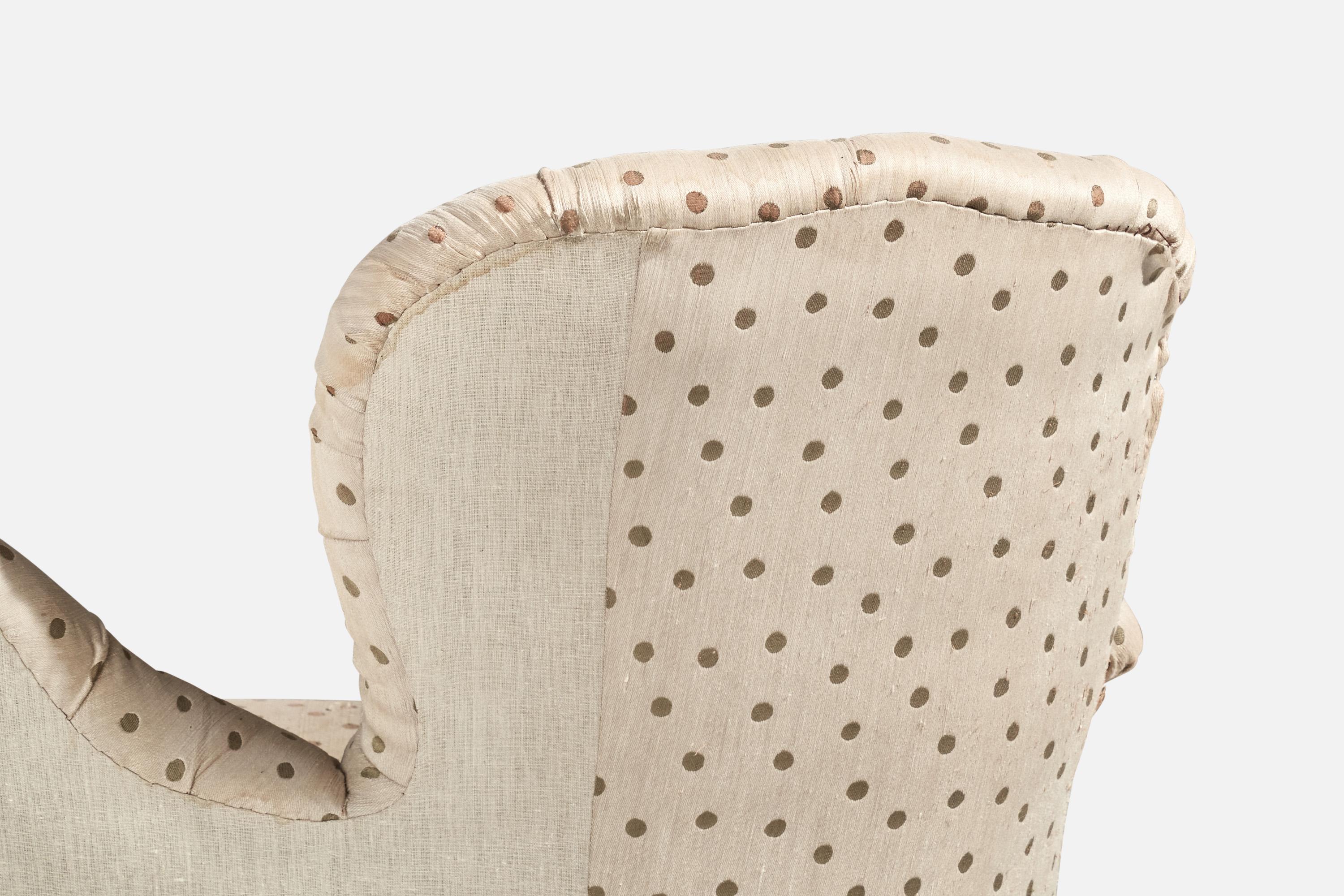 Swedish Designer, Sofa, Birch, Fabric, Sweden, 1900 For Sale 3