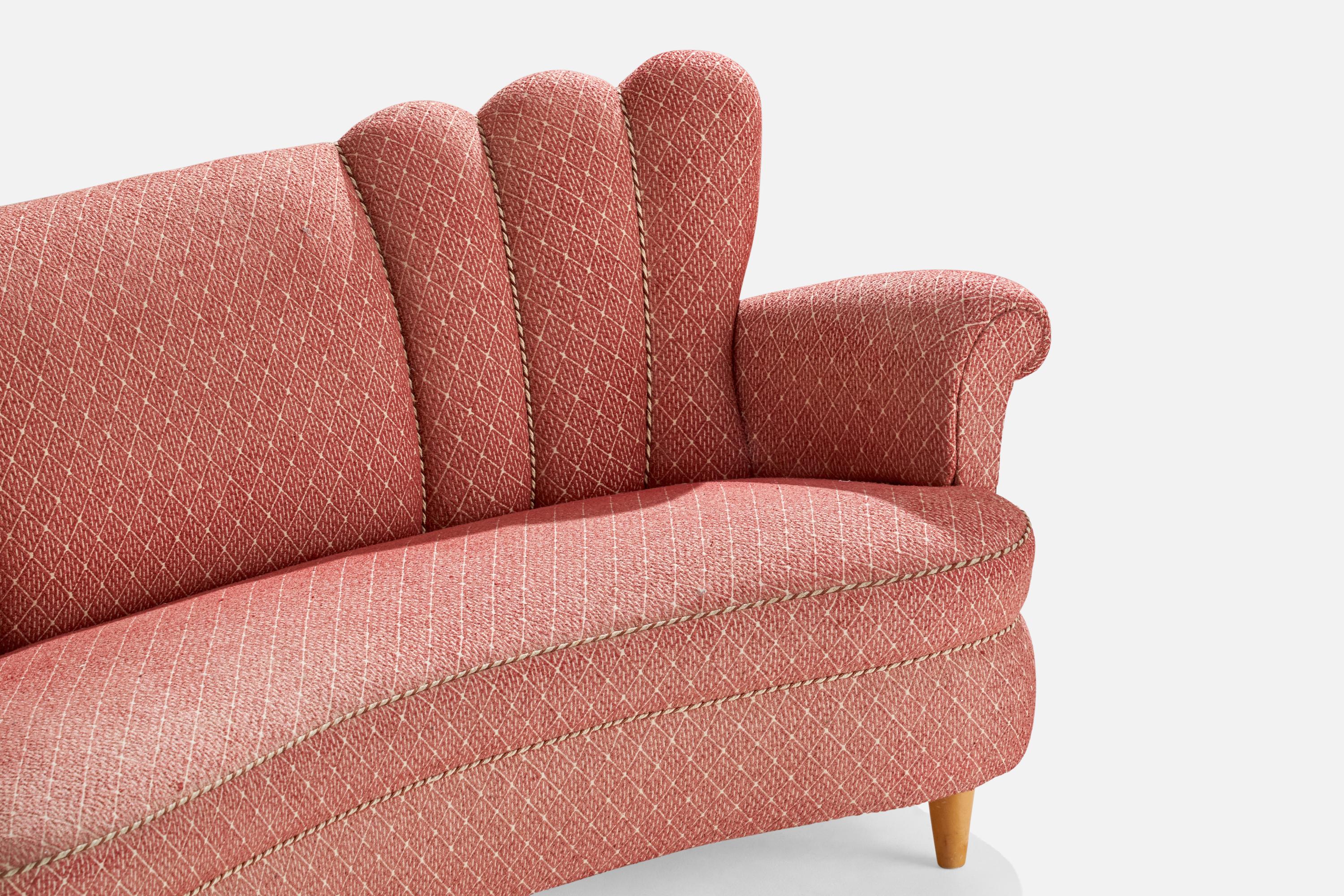 Designer suédois, canapé, tissu, bouleau, Suède, années 1930 en vente 3