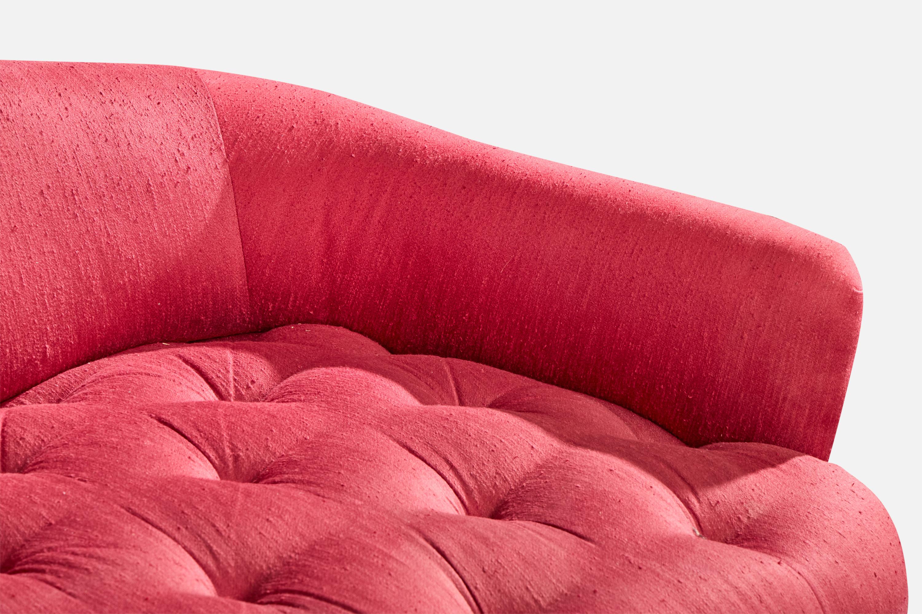 Swedish Designer, Sofa, Fabric, Wood, Sweden, 1930s en vente 4