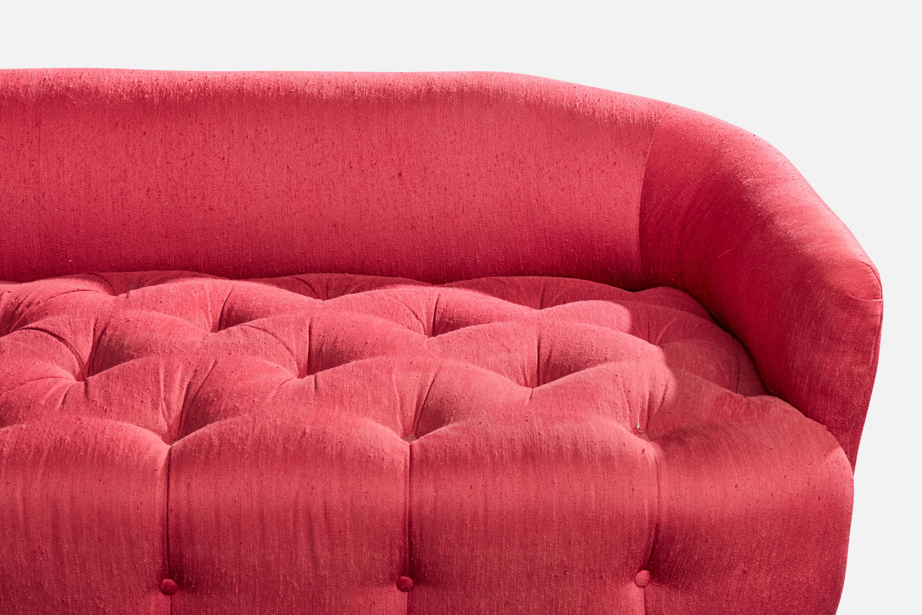 Swedish Designer, Sofa, Fabric, Wood, Sweden, 1930s en vente 2