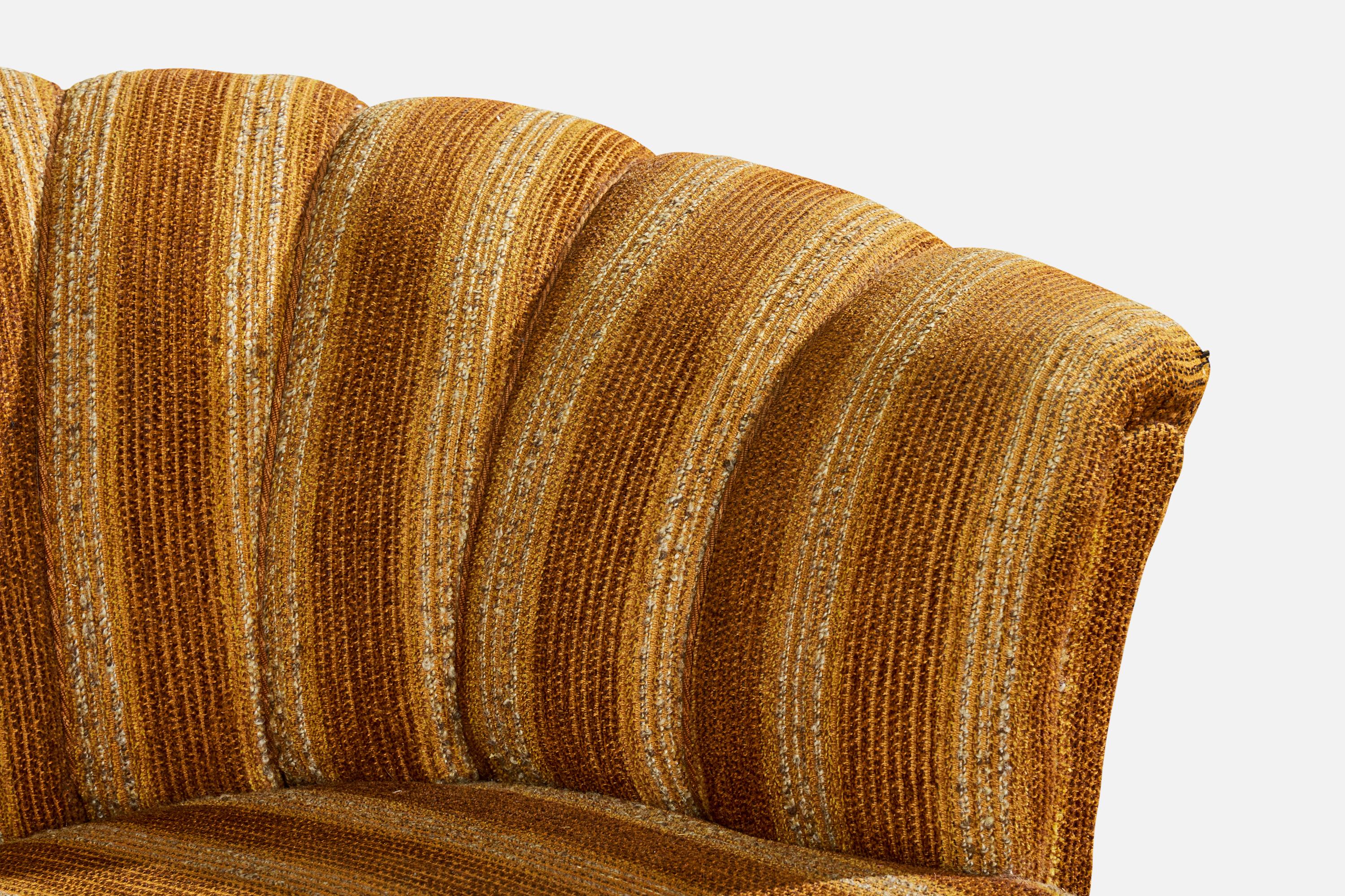 Diseñador sueco, Sofá, Tela, Madera, Suecia, Años 1940 en venta 5