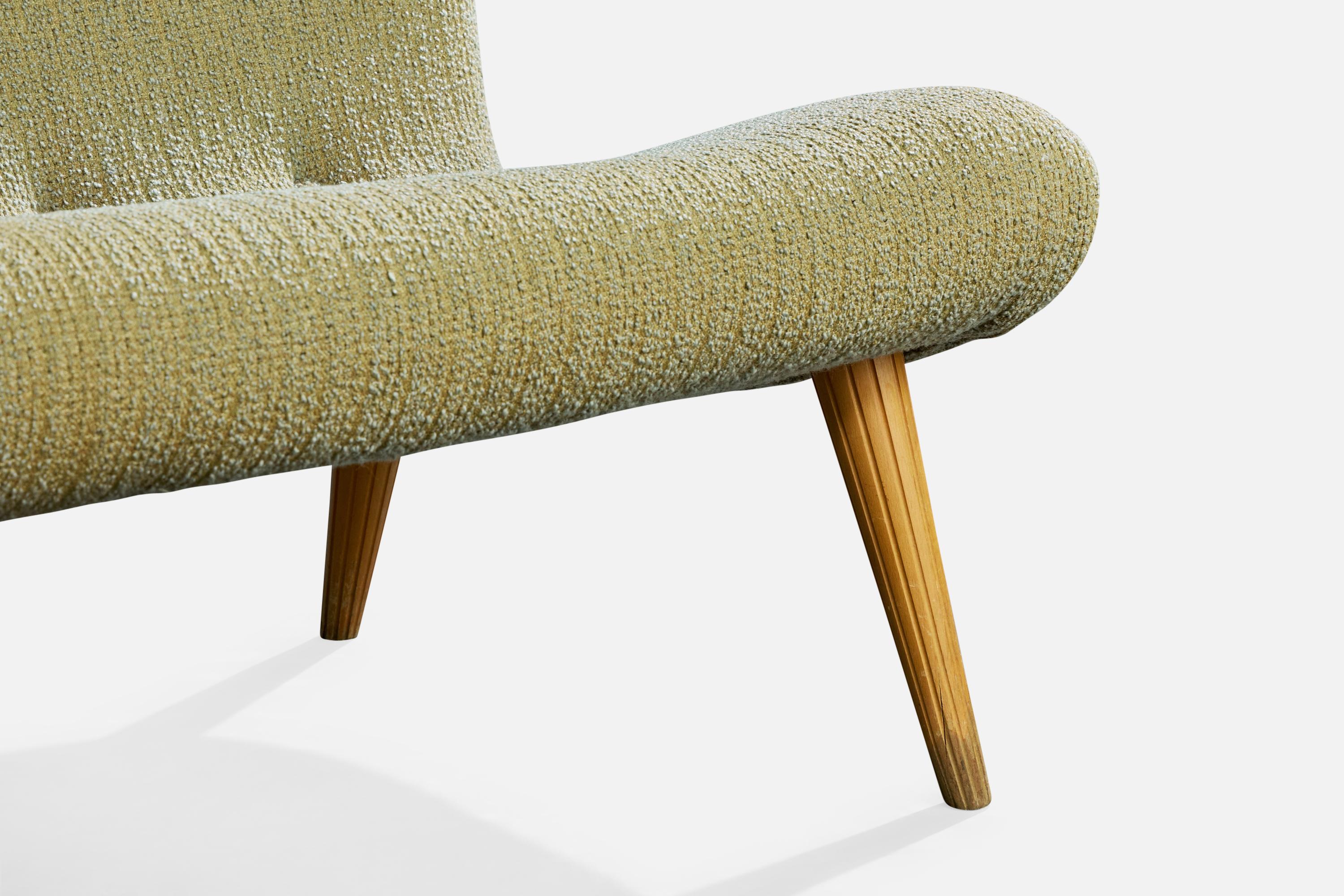 Diseñador sueco, Sofá, Tela, Madera, Suecia, Años 1940 en venta 6