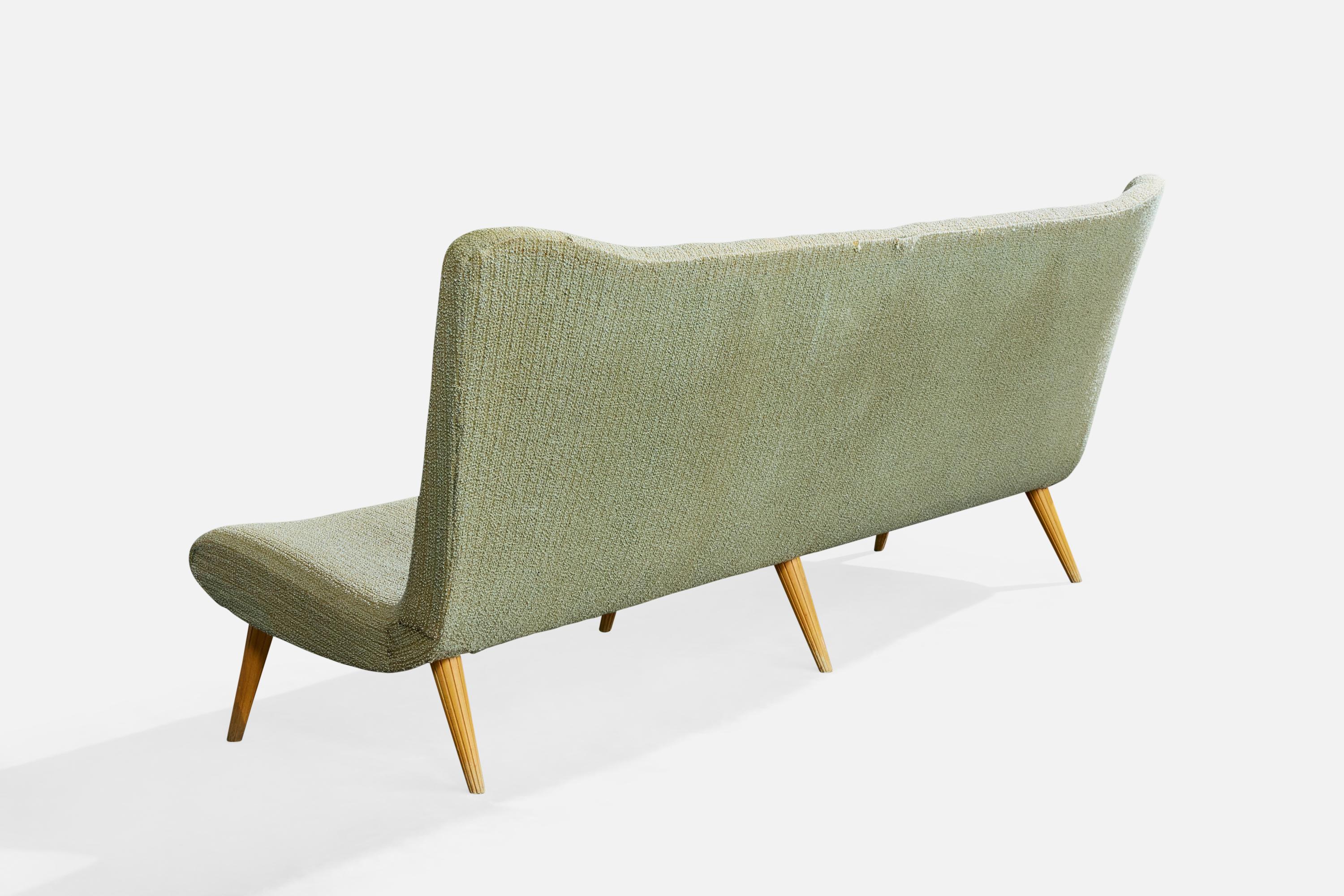 Diseñador sueco, Sofá, Tela, Madera, Suecia, Años 1940 Sueco en venta