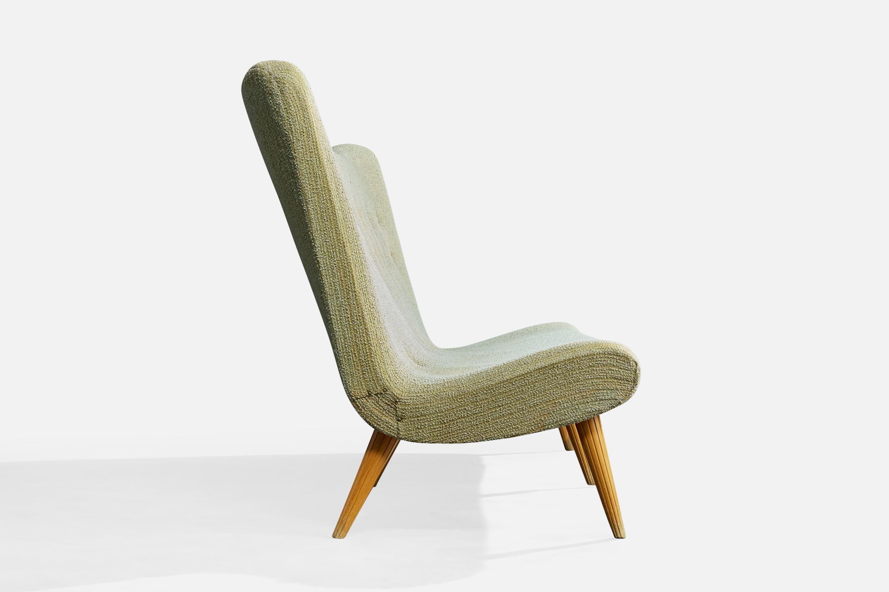 Diseñador sueco, Sofá, Tela, Madera, Suecia, Años 1940 mediados del siglo XX en venta