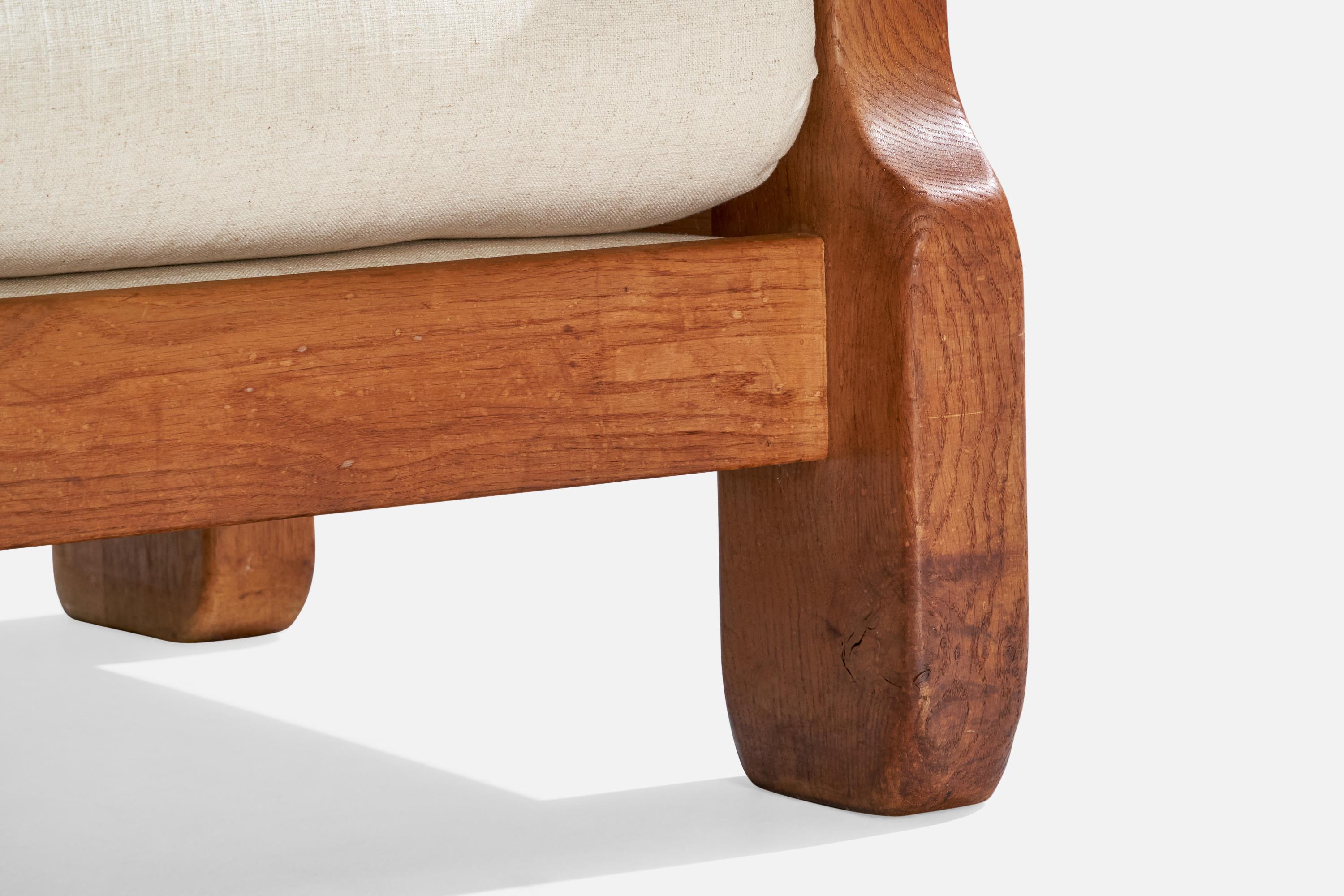 Swedish Designer, Sofa, Pine, Fabric, Sweden, 1970s For Sale 10