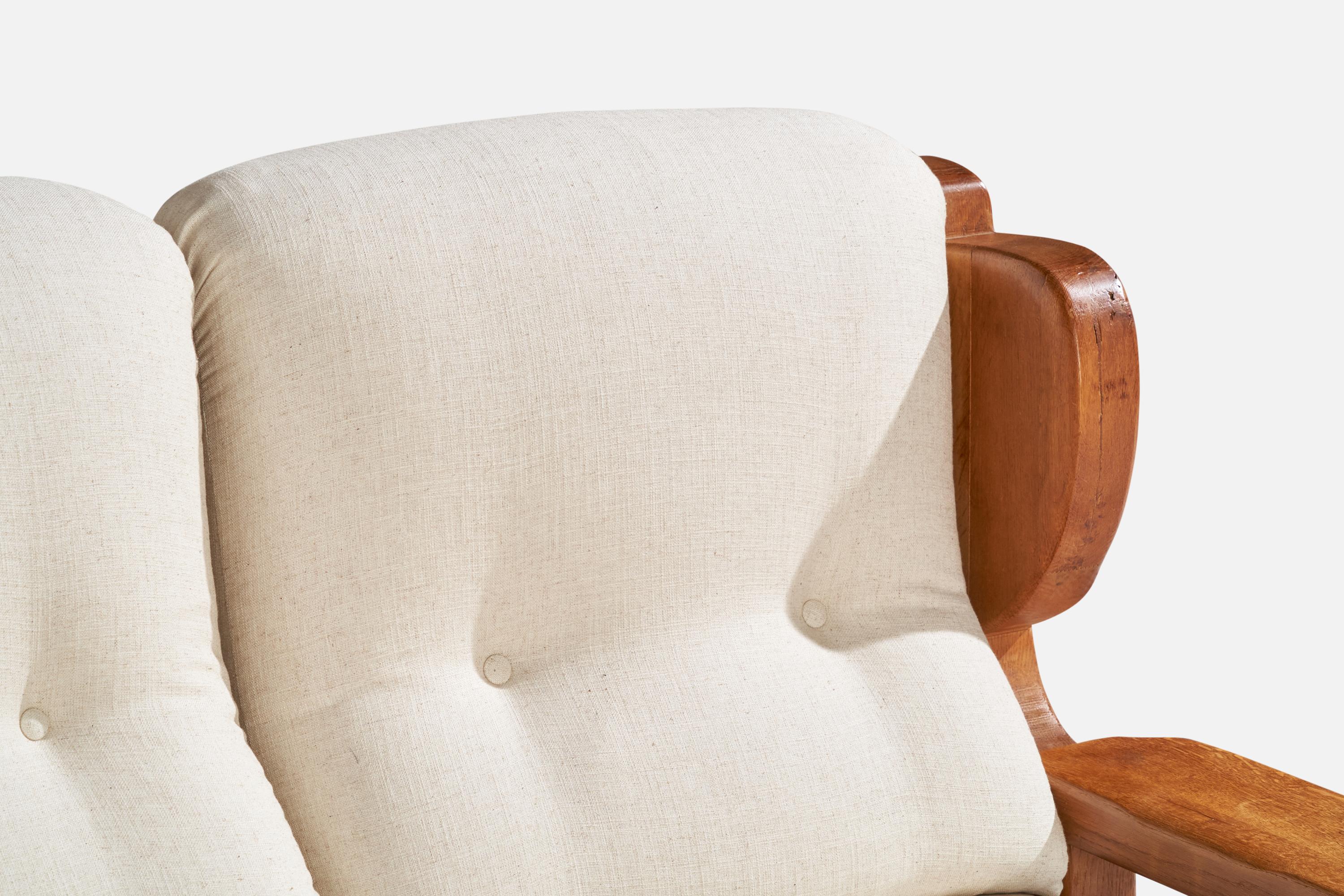 Swedish Designer, Sofa, Pine, Fabric, Sweden, 1970s For Sale 12