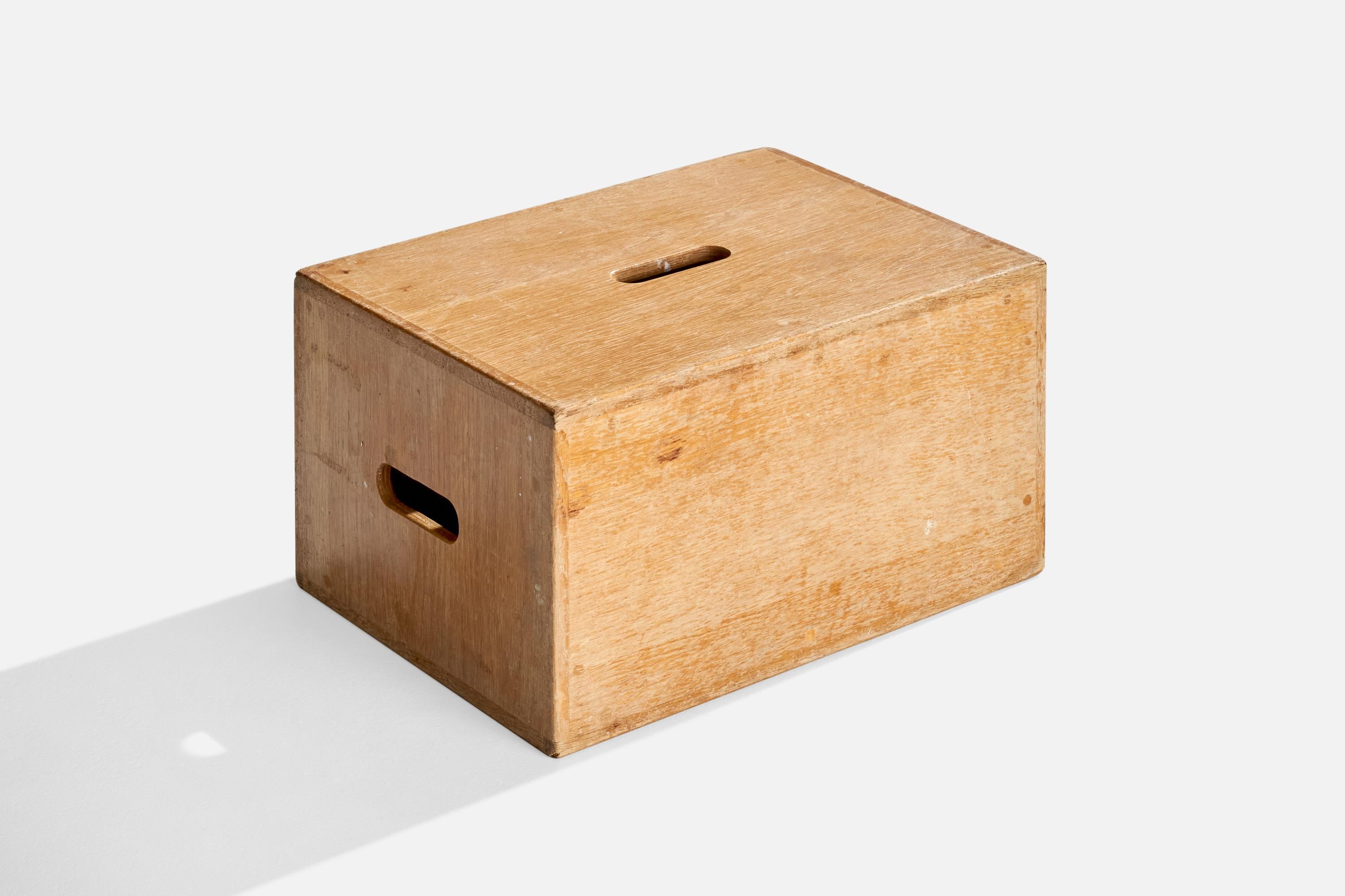 Scandinave moderne Designer suédois, tabouret d'escalier, Oak Oak, Suède, années 1950 en vente