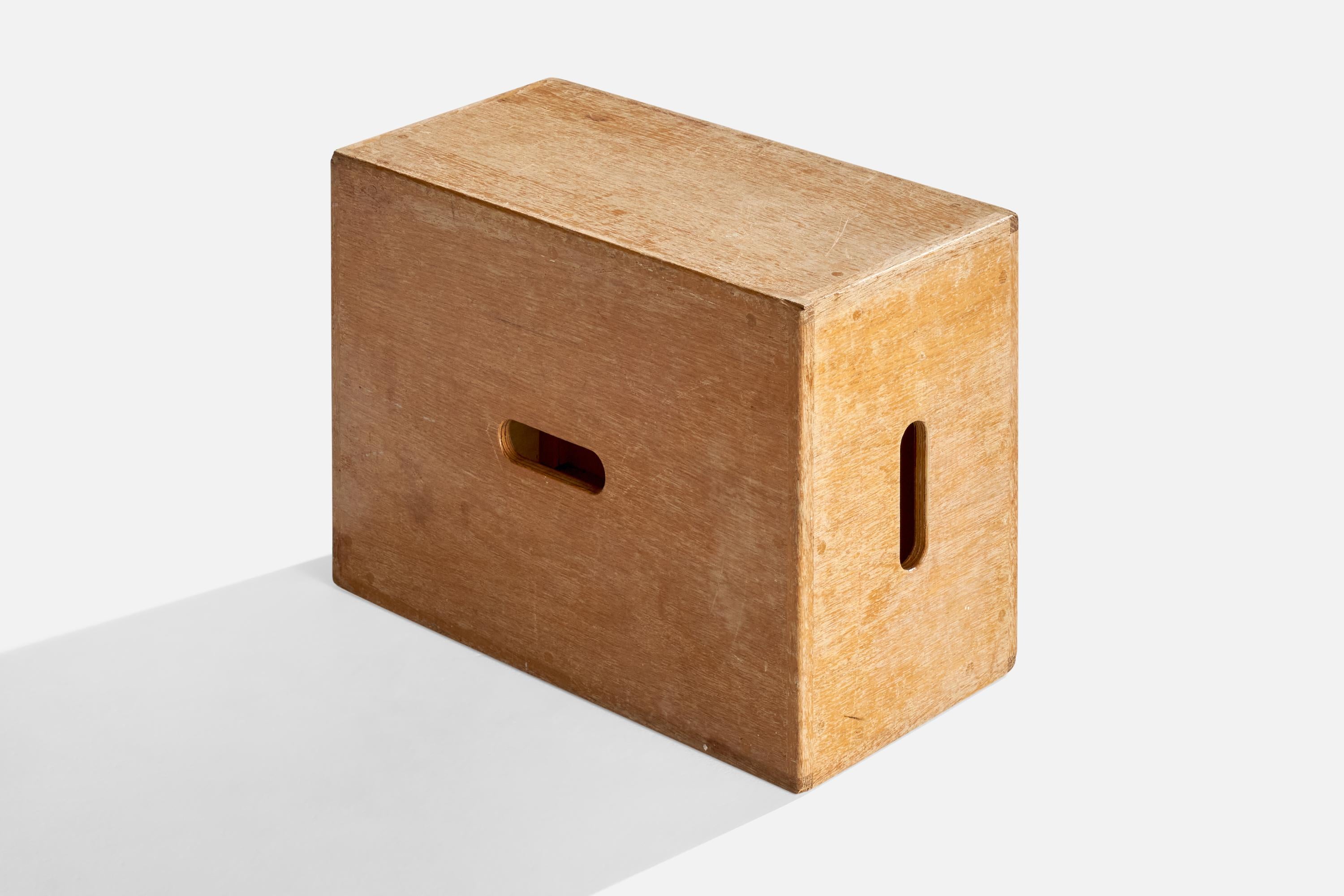 Suédois Designer suédois, tabouret d'escalier, Oak Oak, Suède, années 1950 en vente